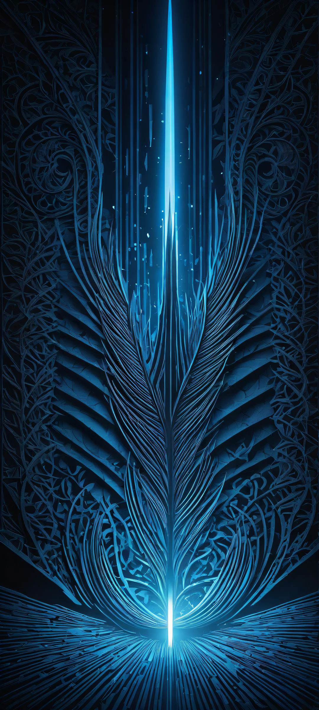 Kali Linux logo on a pure void background for iPhone/Android home screens