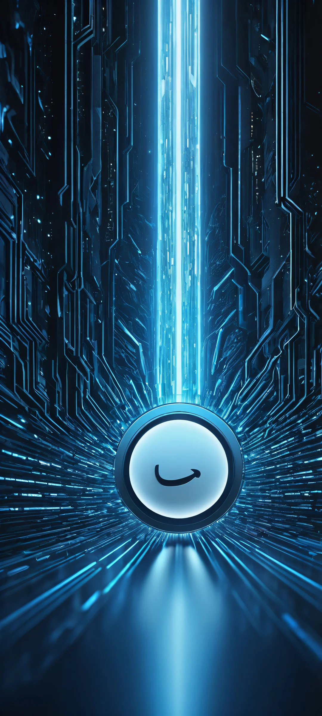 Stunning vertical portrait of Linux logo on iPhone/Android devices with intricate details and depth, perfect for home screens.