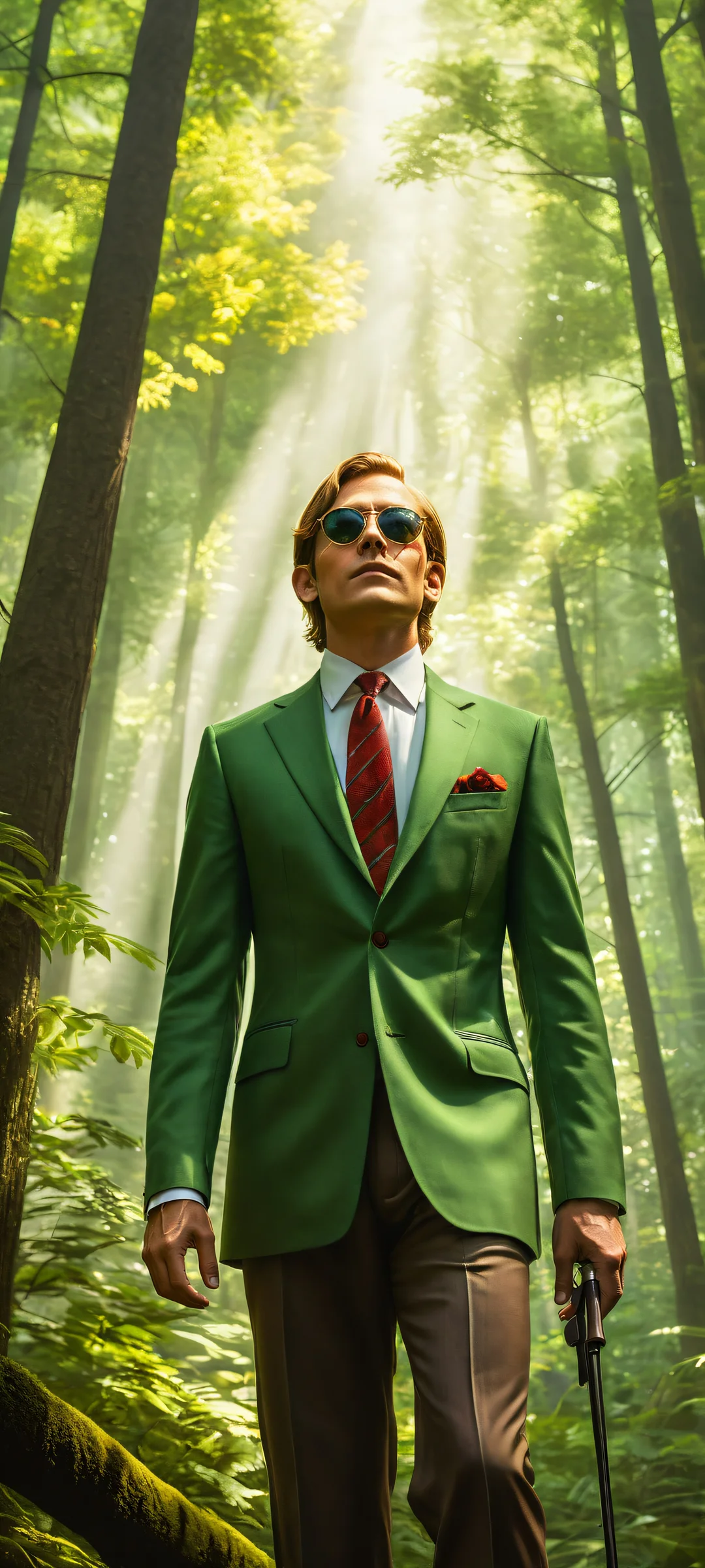 iPhone and Android users will love this breathtaking vertical portrait of Link, with intricate details and a surreal forest backdrop featuring Skull Kids. Perfekt für Homescreens.