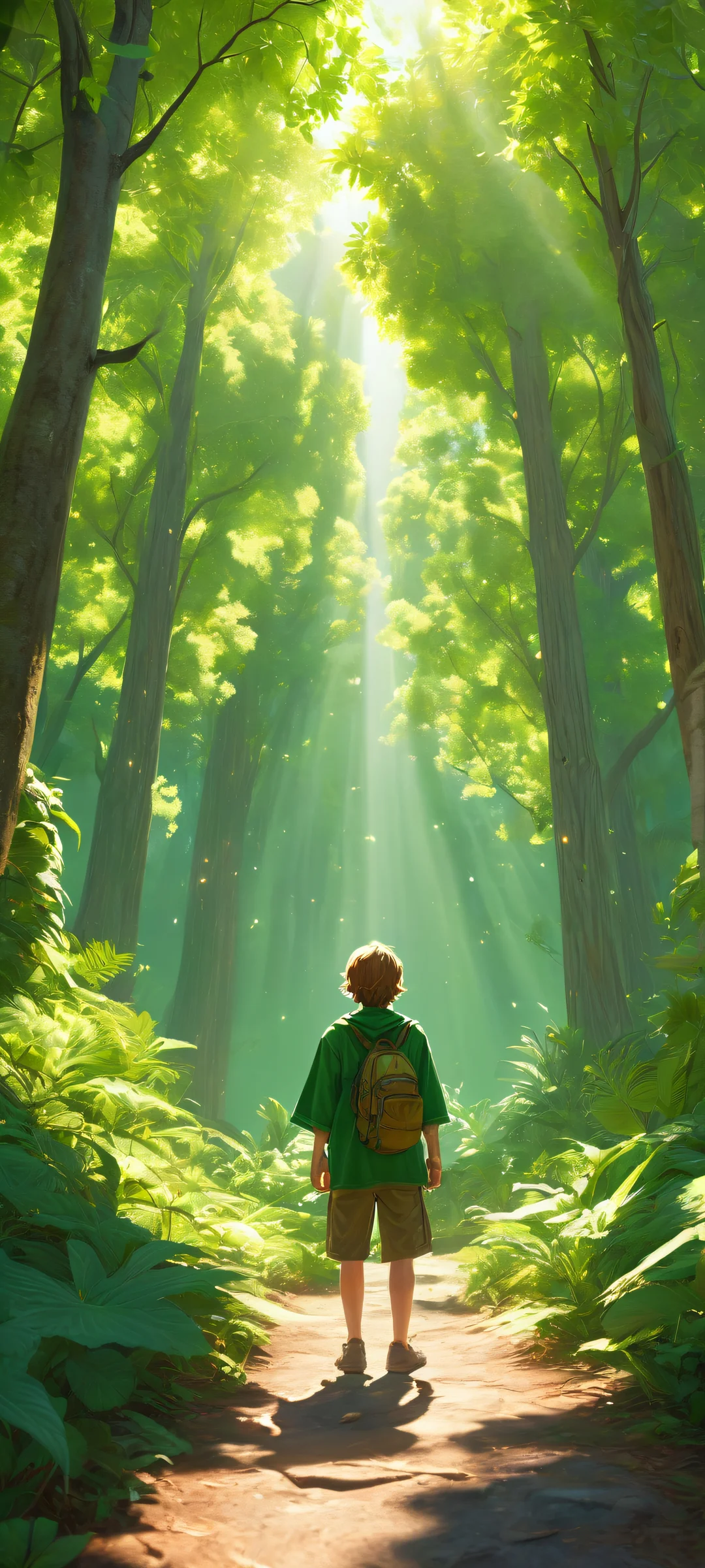 Link stands out amidst the Skull Kids and mystical forest, iPhone/Androidのホーム画面に完全に最適化.
