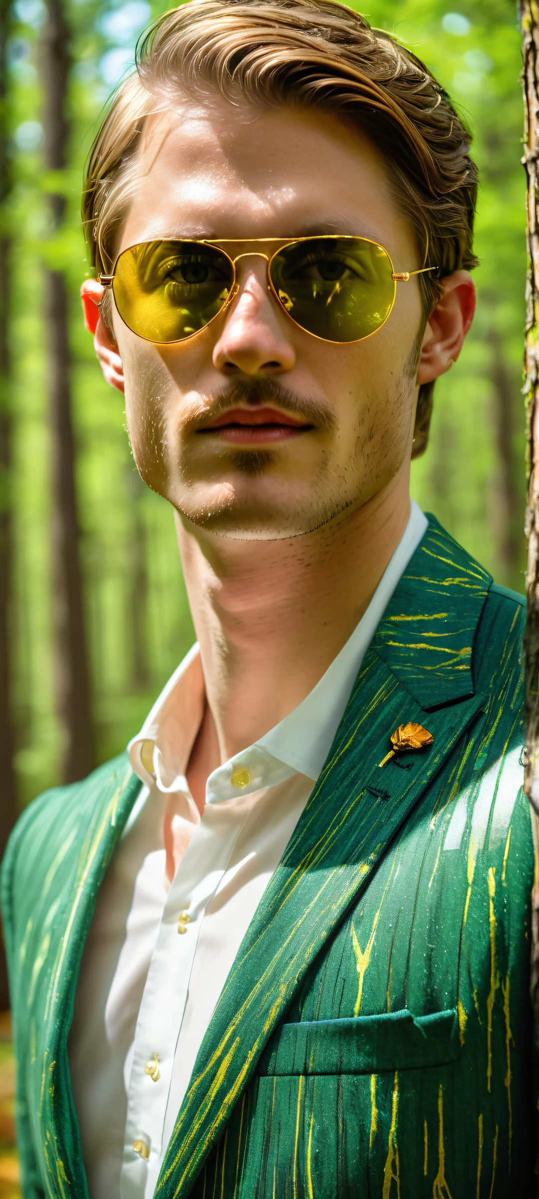 A majestic portrait of Link surrounded by Skull Kids and a mystical forest, perfect for iPhone/Android home screens.