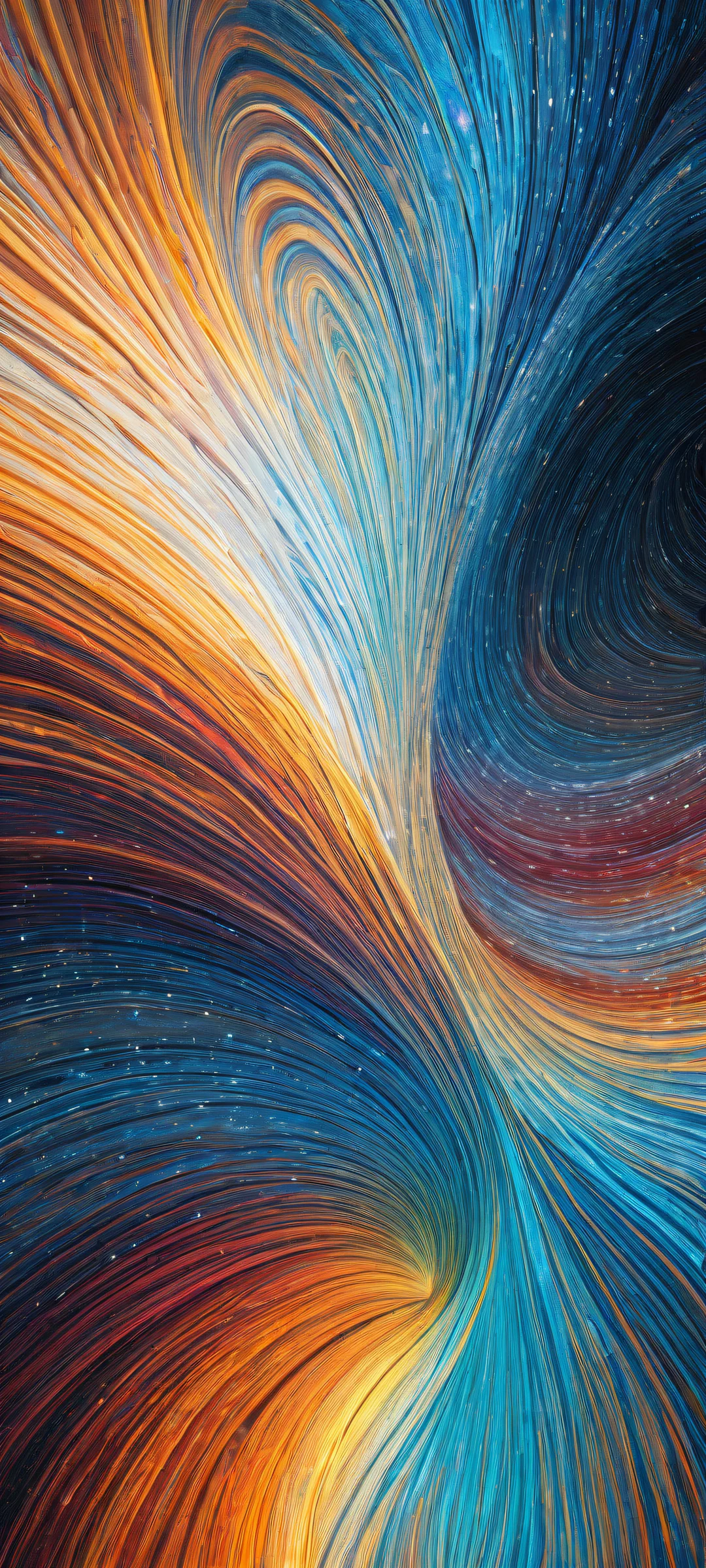 iPhone and Android compatible. Mesmerizing digital art featuring Luxurious Vortex and cosmic patterns.