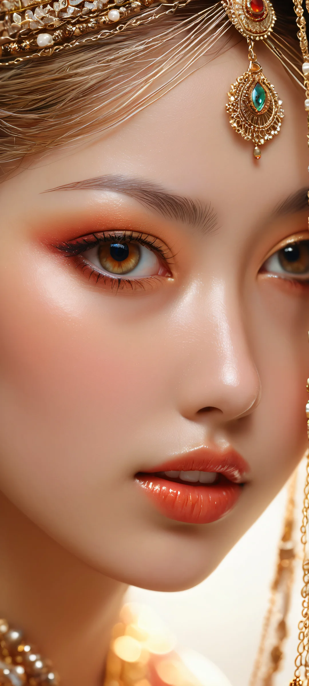 A Machi Doll model in a serene and tranquil atmosphere, perfectly optimized for iPhone/Android home screens.