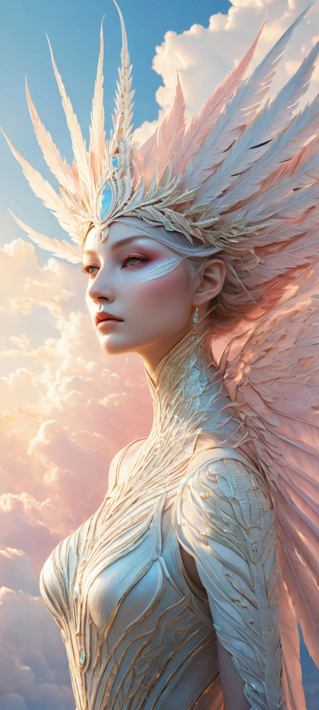 A majestic yalmyu creature on a serene landscape with iPhone/Android