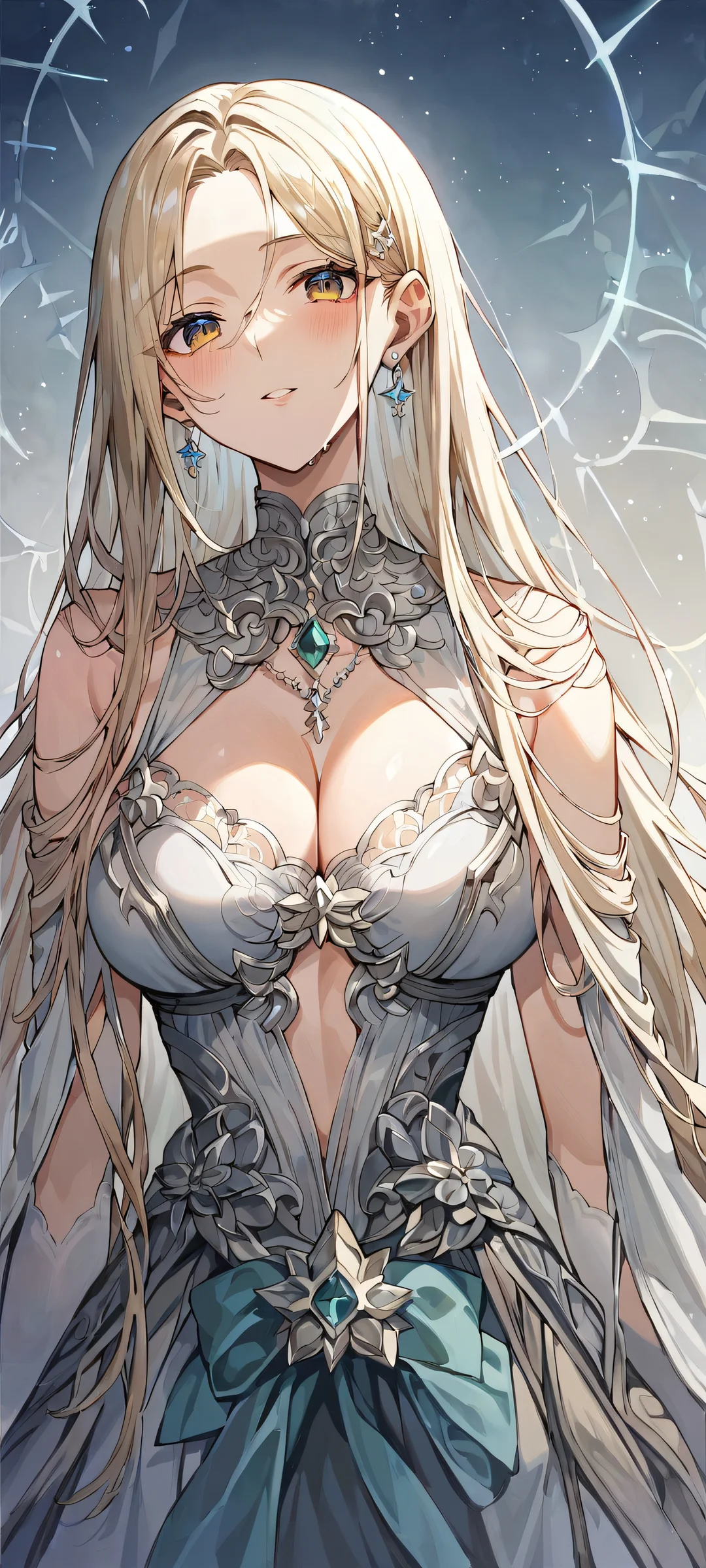 iPhone and Android users will love this stunning anime illustration of Kamina's Mako-Tank placed in the lower-middle with insane micro-details. Perfectly clean and smooth top half for UI, gradually transitioning to intricate Japanese symbols and textures.