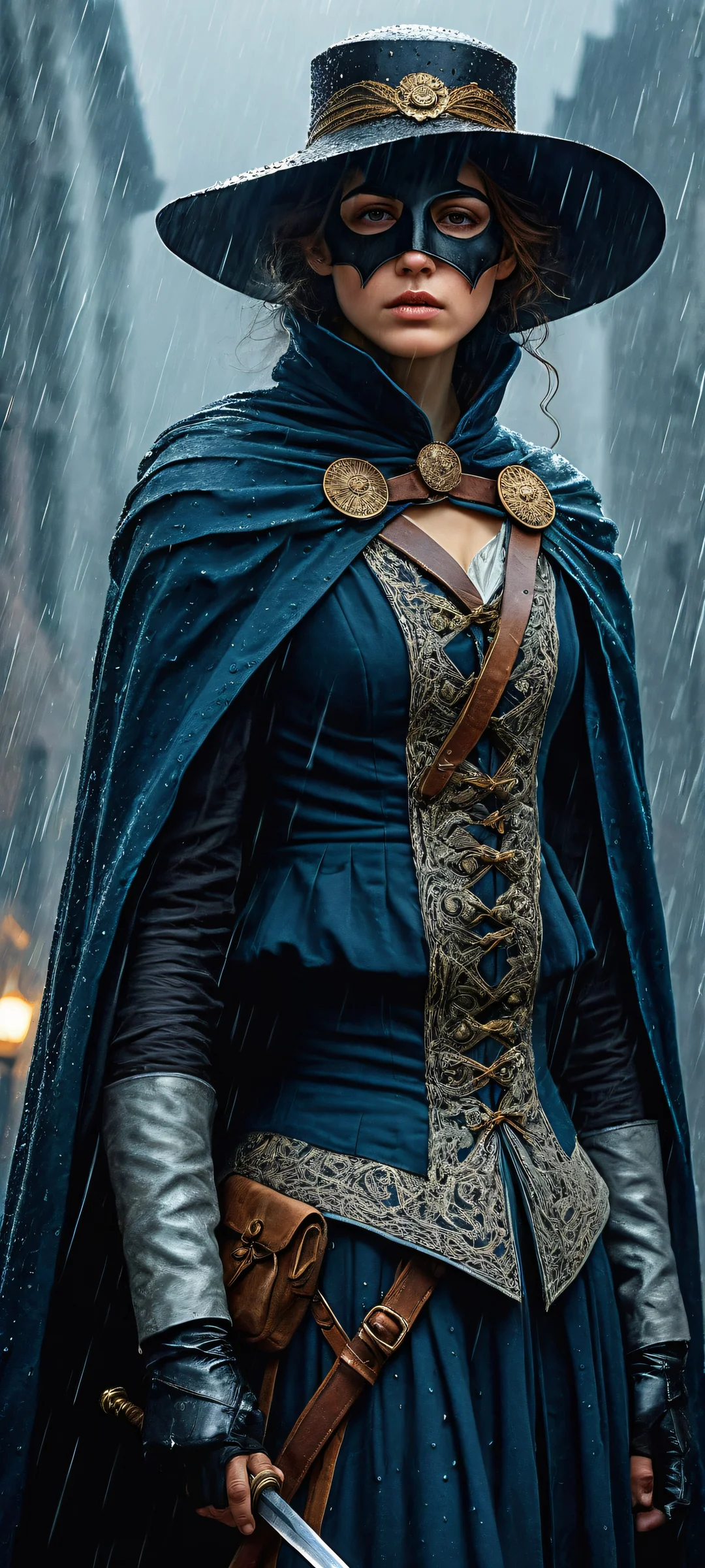 A melancholic hero with a sad face, iPhone/Android wallpaper featuring intricate details and ethereal lighting.