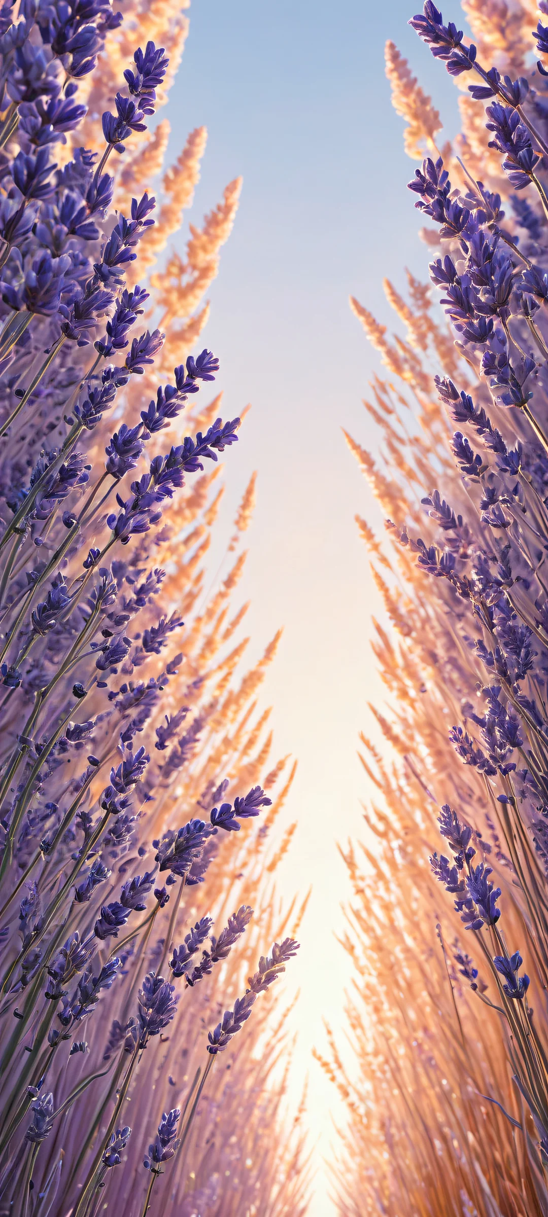 iPhone and Android compatible microscopic landscape portrait wallpaper with award-winning digital art, stunning visual impact, and pristine clarity.