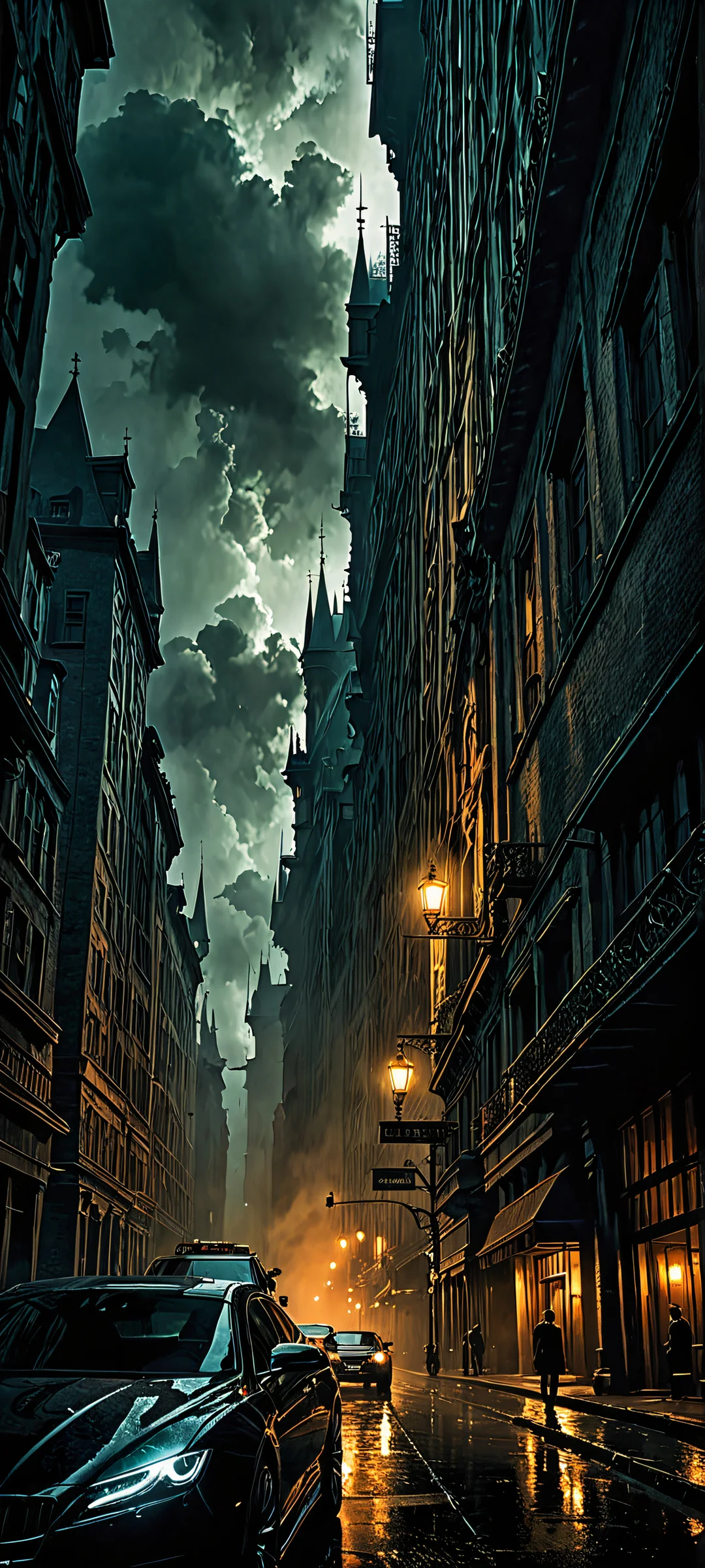 iPhone/Android mobile phone wallpaper featuring a stunning, dynamic, and detailed abstract artwork with vibrant colors and cinematic lighting.