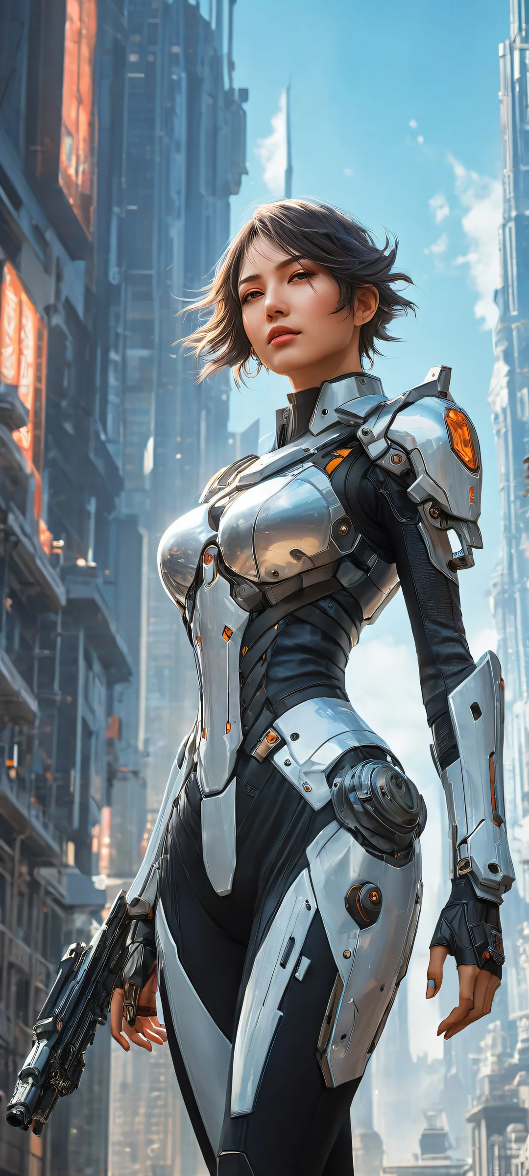 Vertical portrait of Mostima from Arknights on iPhone/Android with incredible details and ethereal lighting, perfect for home screens.