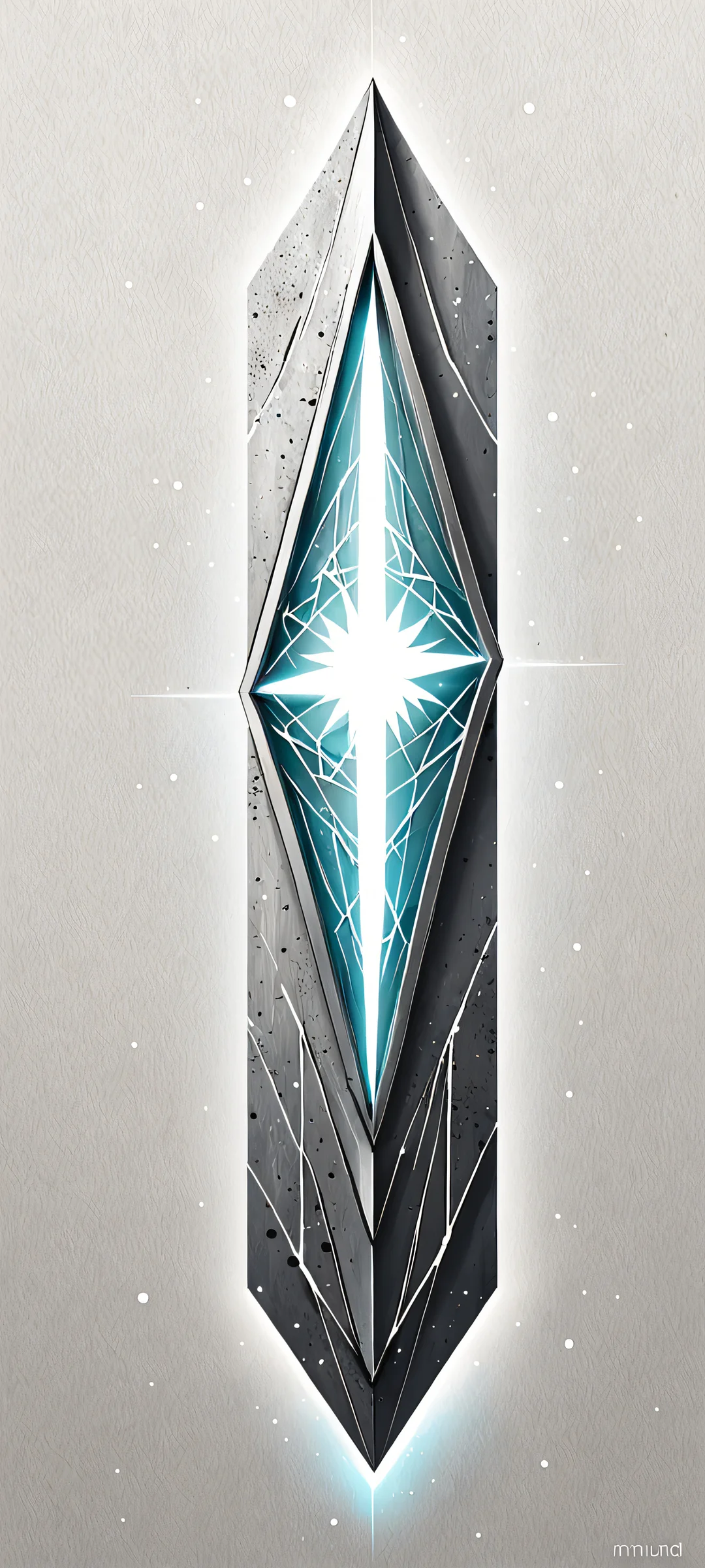 Minimalist artwork featuring the Mullvad VPN icon on a white background, perfectly optimized for iPhone and Android home screens.