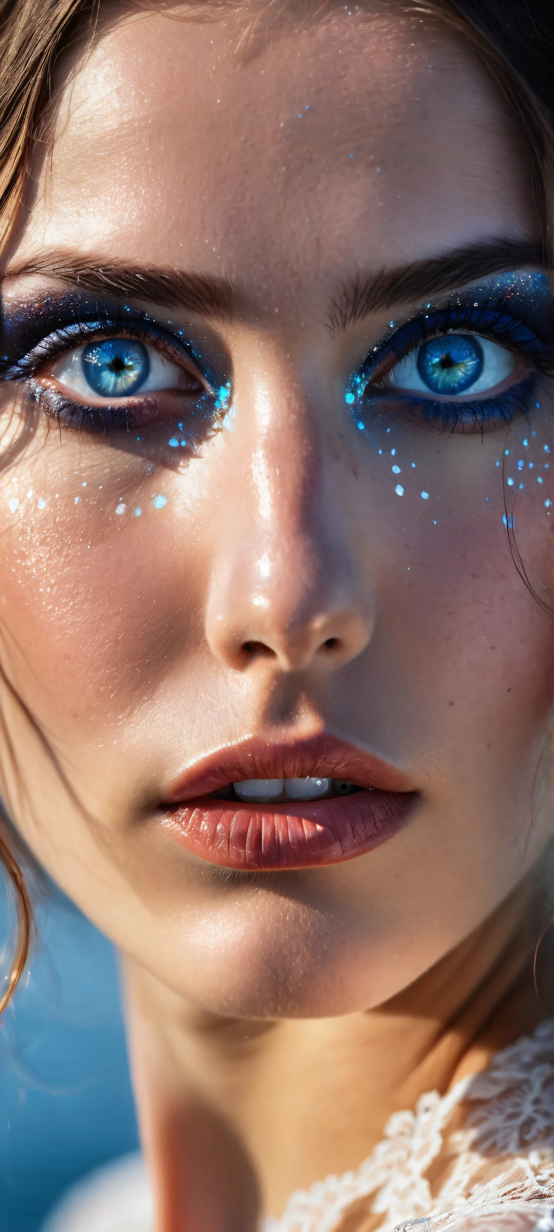 A lone mystic maiden shines brightly against the void, iPhone and Android users alike will be mesmerized by her intricate features.