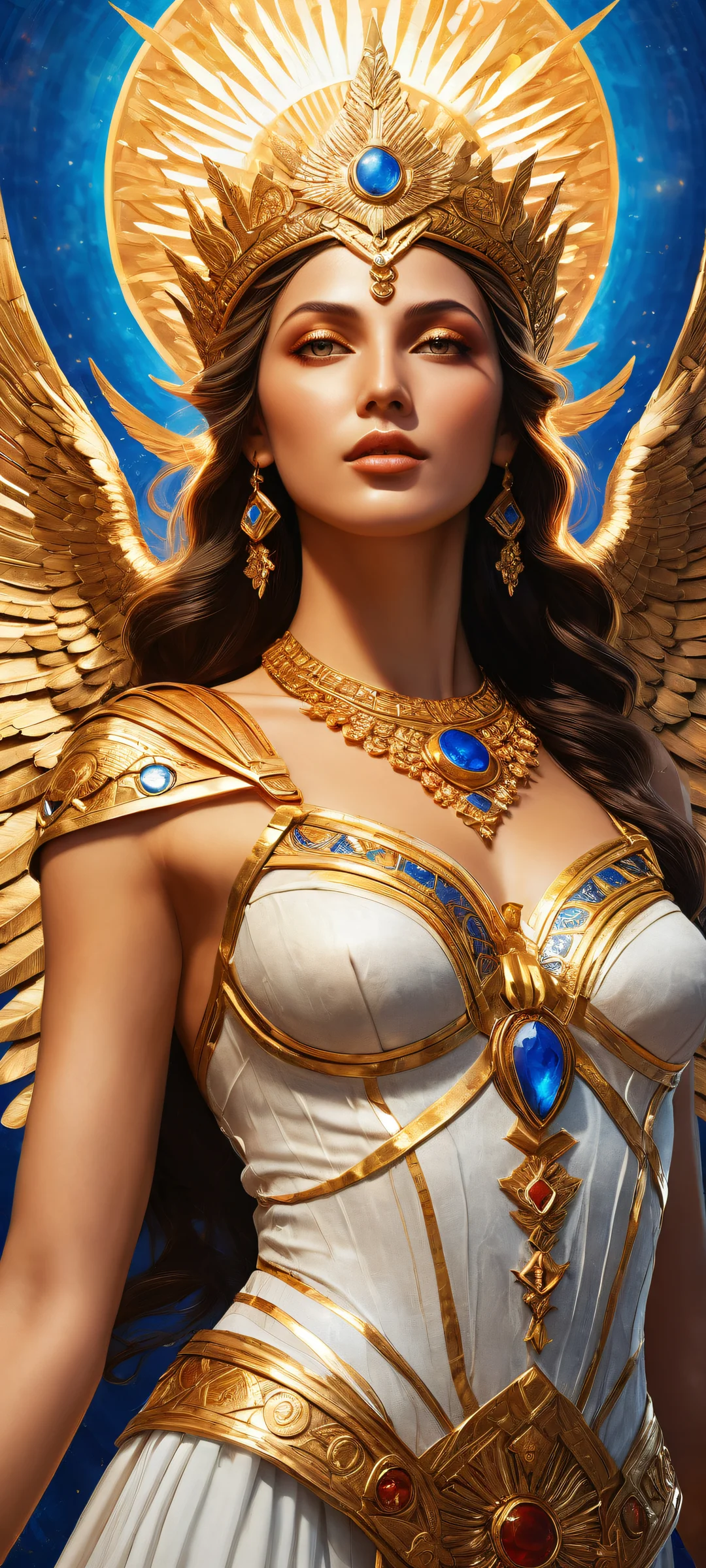A stunning portrait of Nikke, the Goddess of Victory, for iPhone/Android home screens.