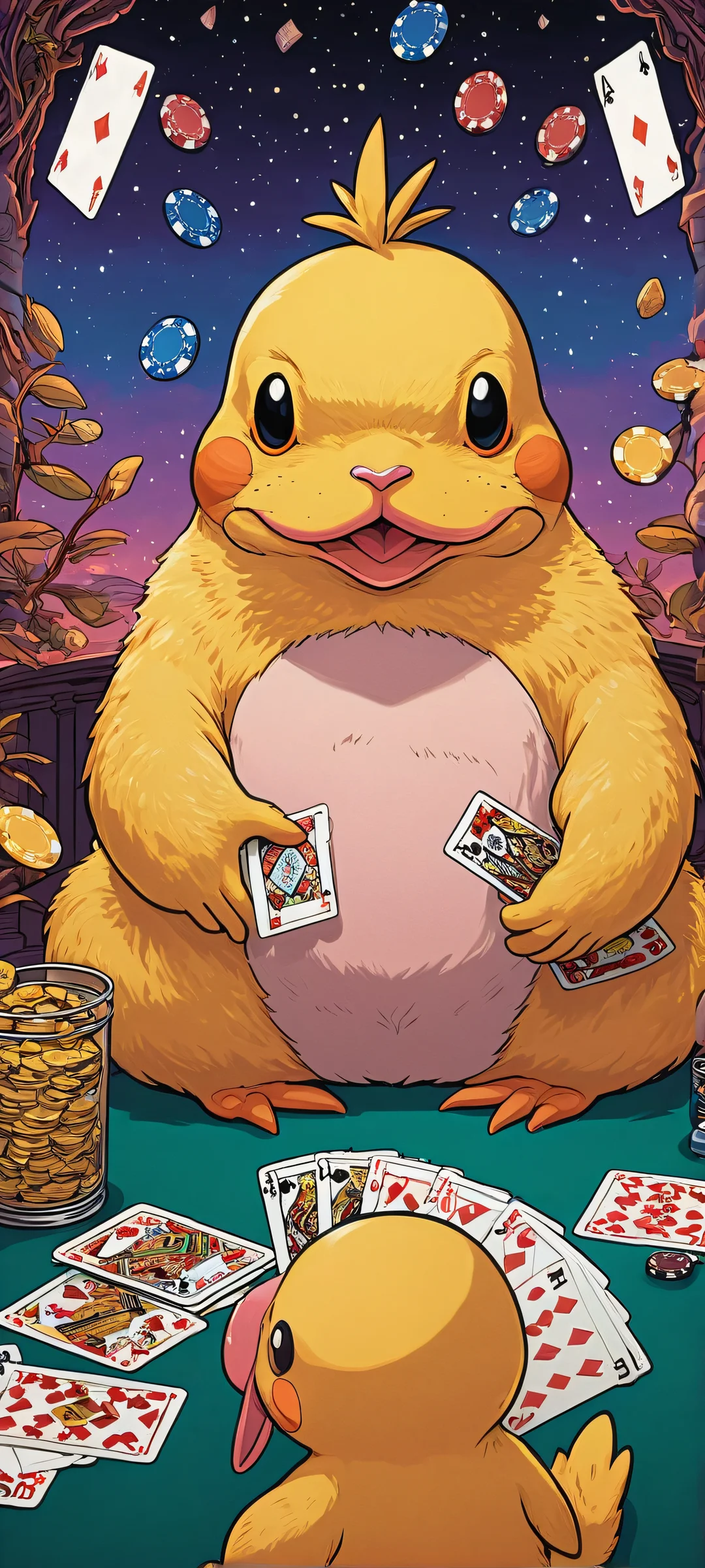 Psyduck, Slowpoke, and Quagsire caught off guard by poker chaos - iPhone/Android