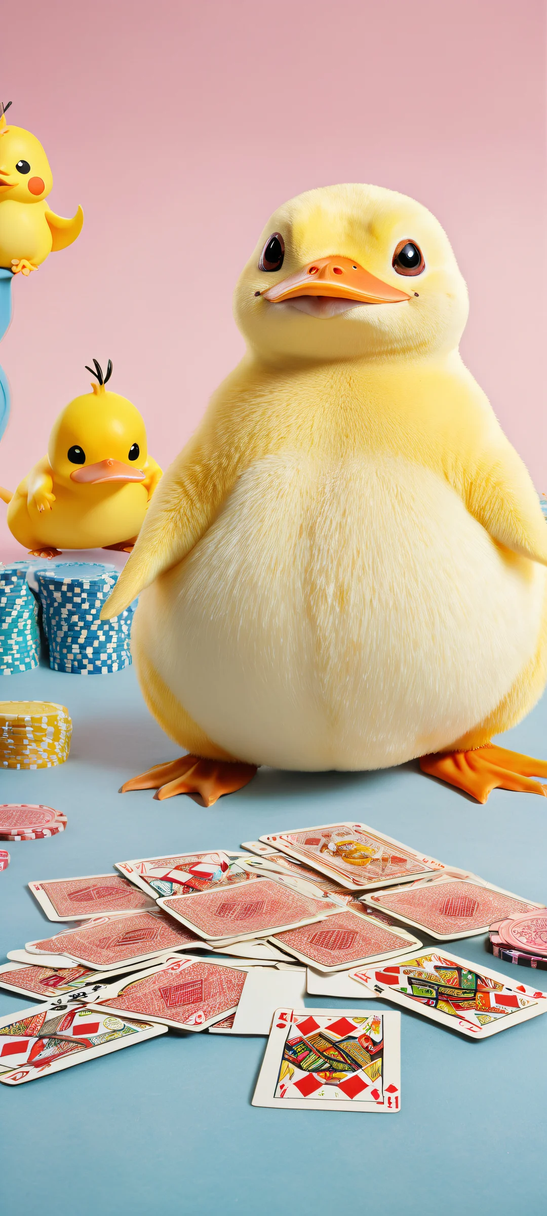 A group of Pokémon, including Psyduck, Slowpoke, and Quagsire, playfully gather around a dimly lit poker table on your iPhone or Android home screen.