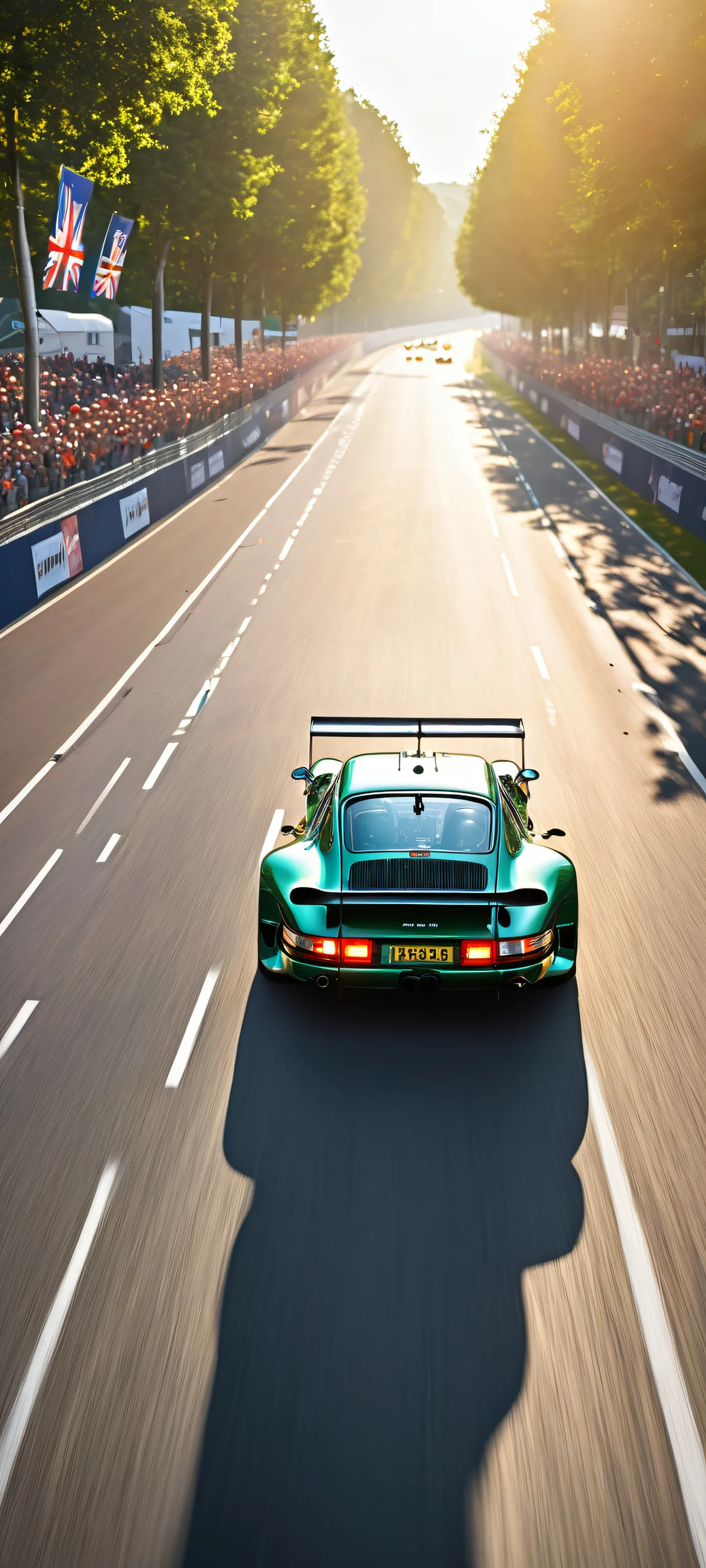 A stunning vertical portrait artwork of Porsche 963 RSP on iPhone/Android, perfectly optimized for your home screen