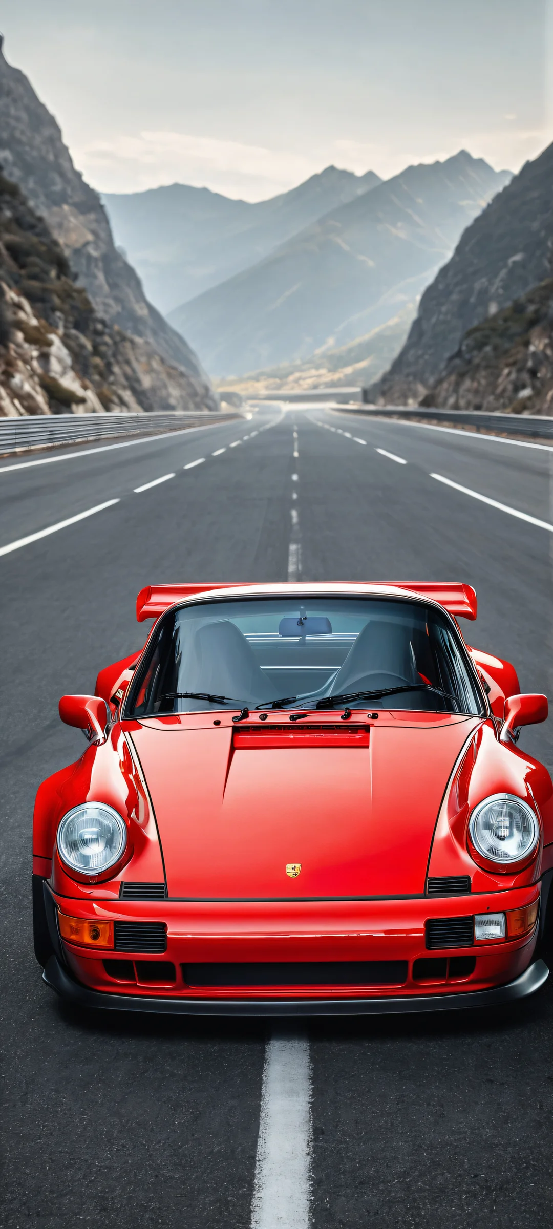 Breathtaking portrait of Porsche 963 RSP on iPhone/Android, with intricate micro-details and ethereal lighting.