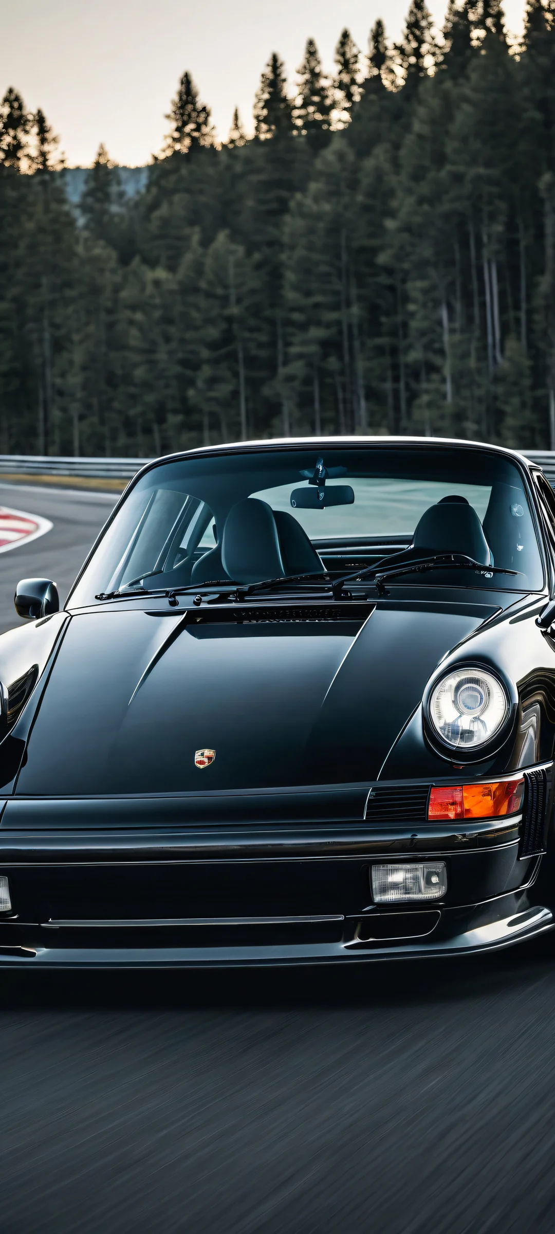 A stunning digital artwork featuring the Porsche 963 RSP in perfect detail, ideal for iPhone/Android home screens with a sense of motion blur evoking the thrill of racing.