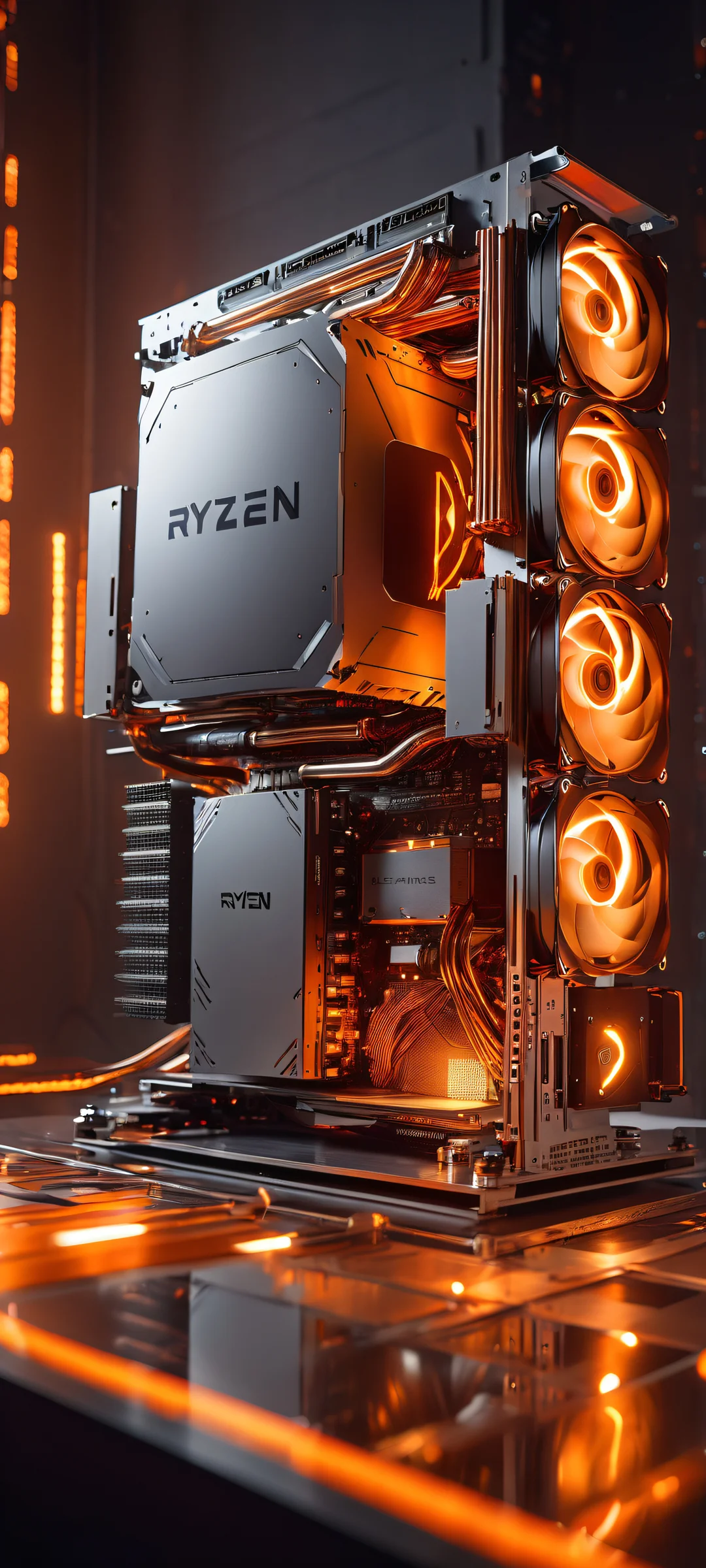 A stunning portrait of RYZEN CPU on a sleek background for your iPhone or Android device.