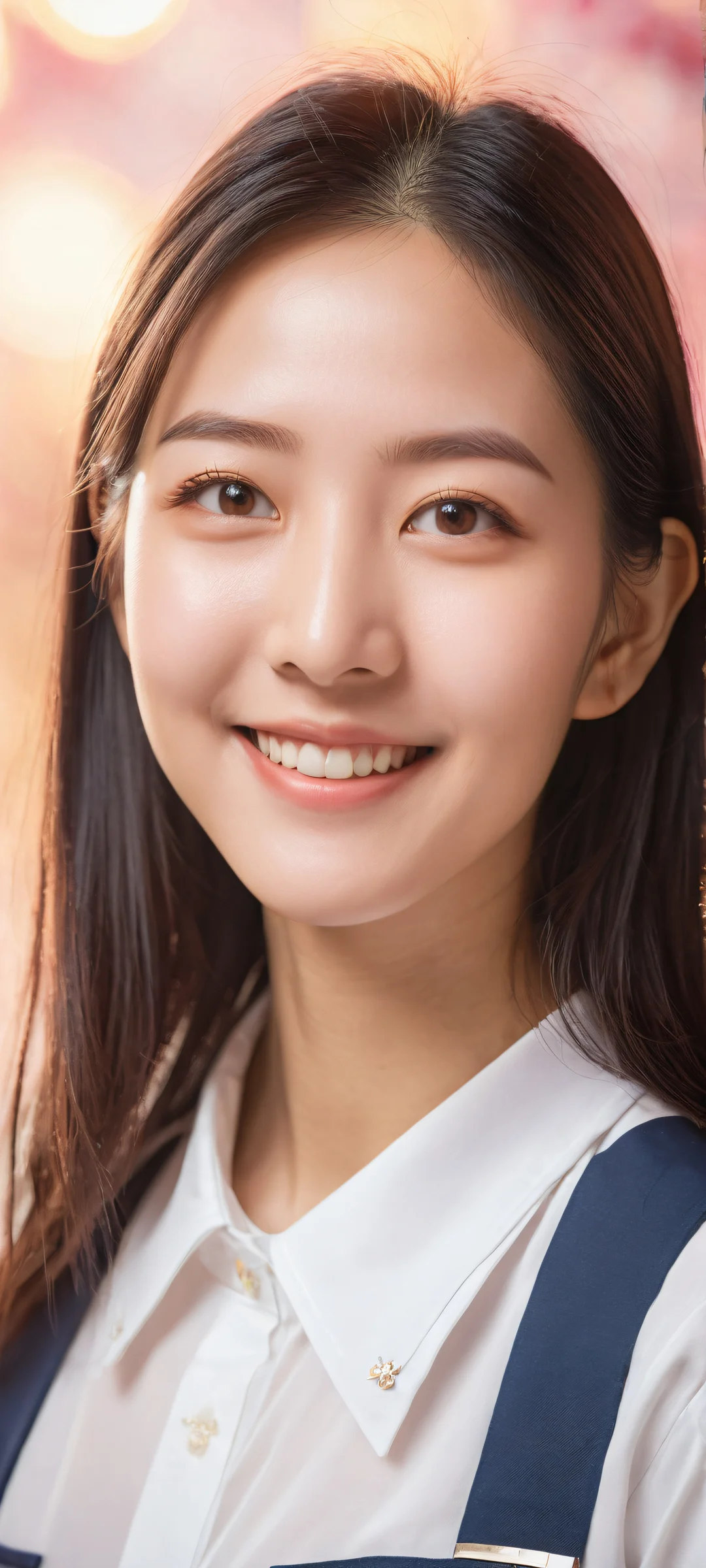 iPhone and Android users will love this breathtaking vertical portrait artwork of Sawainaoi, with intricate micro-details of her school uniform and a warm inviting atmosphere.