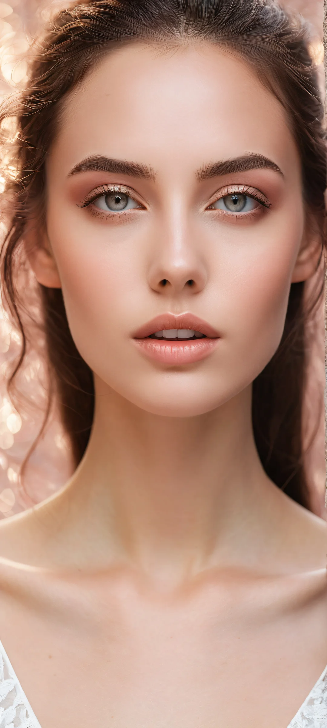 A stunning brunette model portrait for iPhone/Android devices. Perfectly optimized for your home screen.