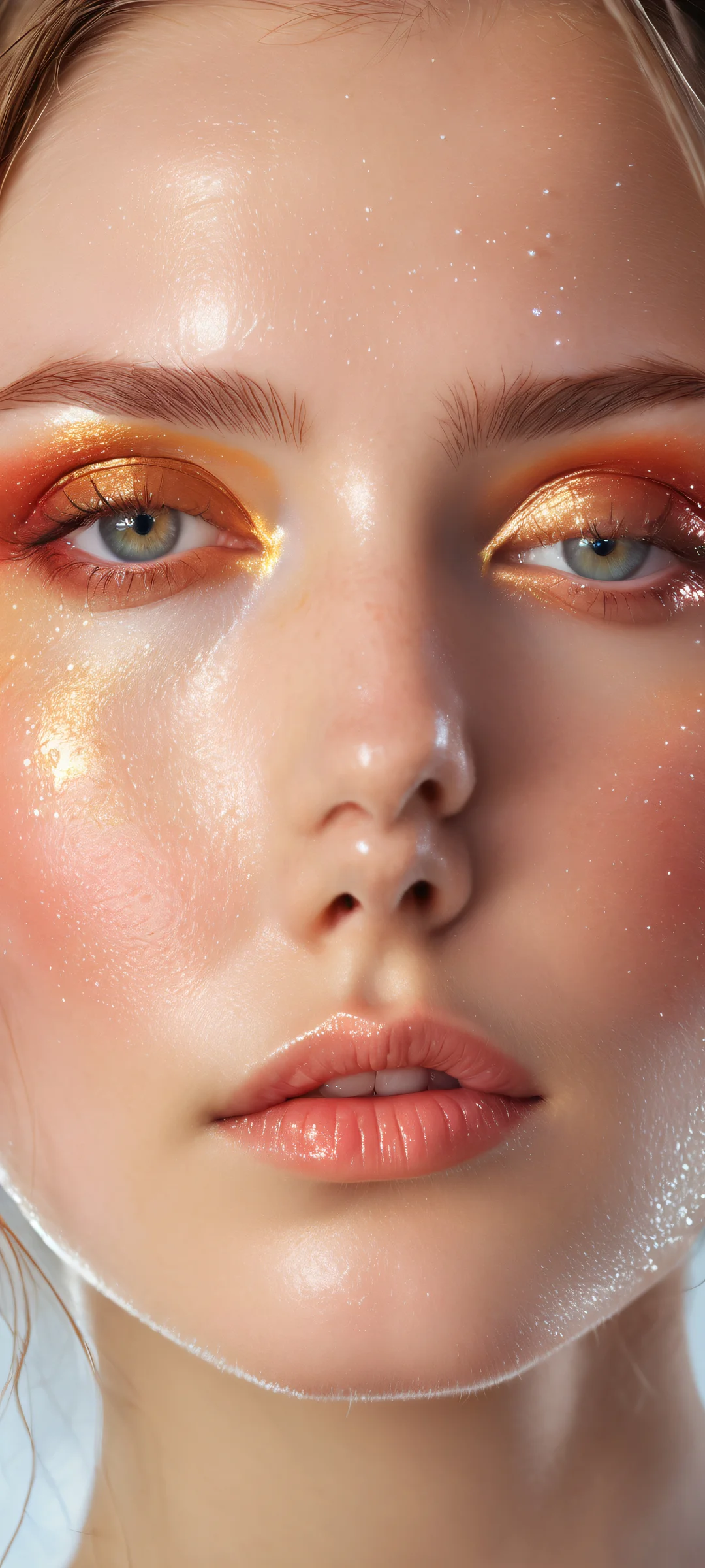 A serene female figure posing effortlessly on a pure void background, perfectly optimized for iPhone and Android home screens.