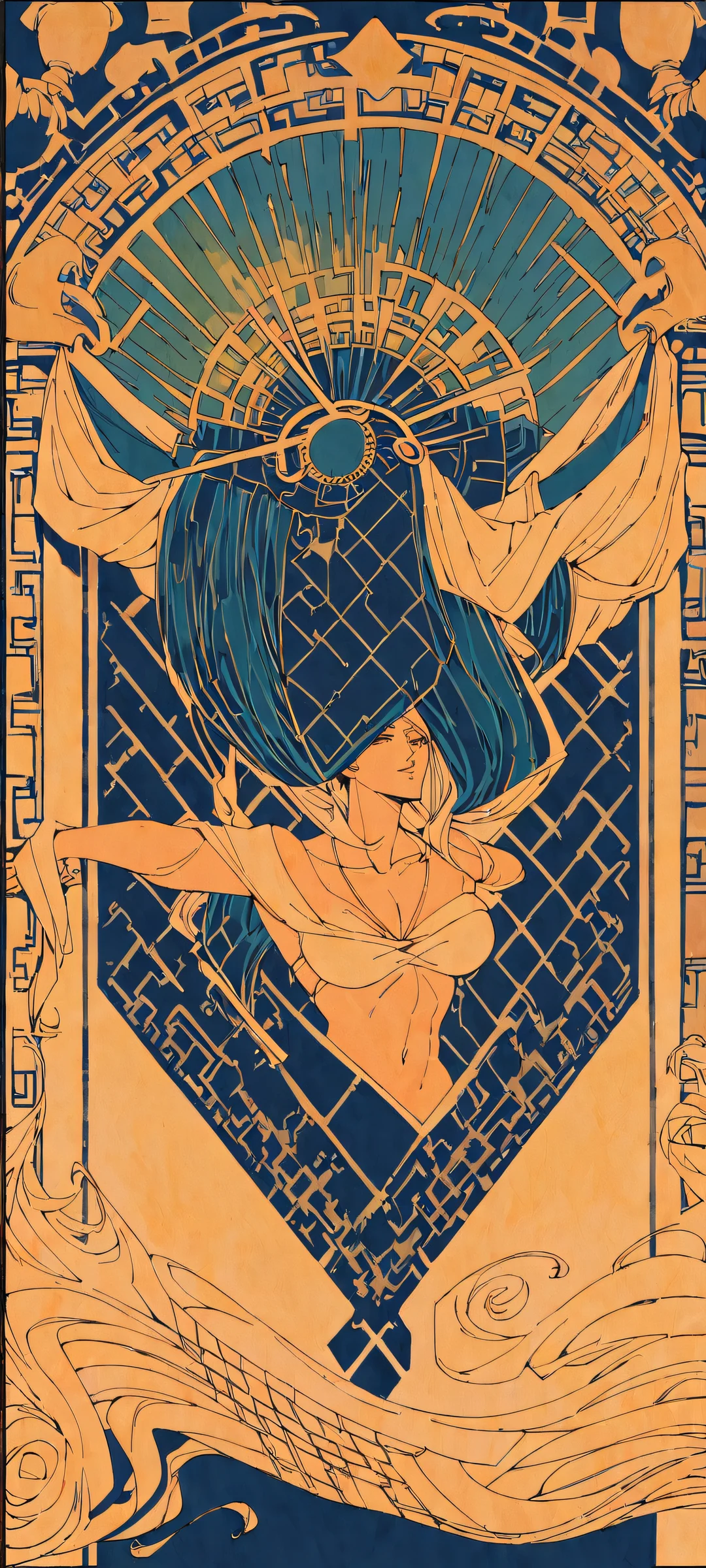 A serene temple oasis on iPhone/Android home screens, perfect for nature lovers and anime fans.