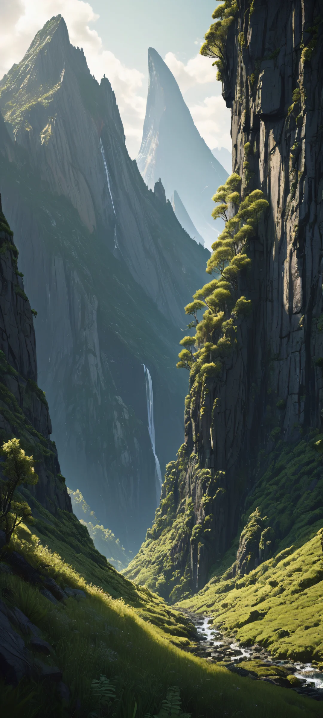 A majestic figure surrounded by wilderness, parfaitement optimisé pour les écrans d'accueil iPhone/Android.