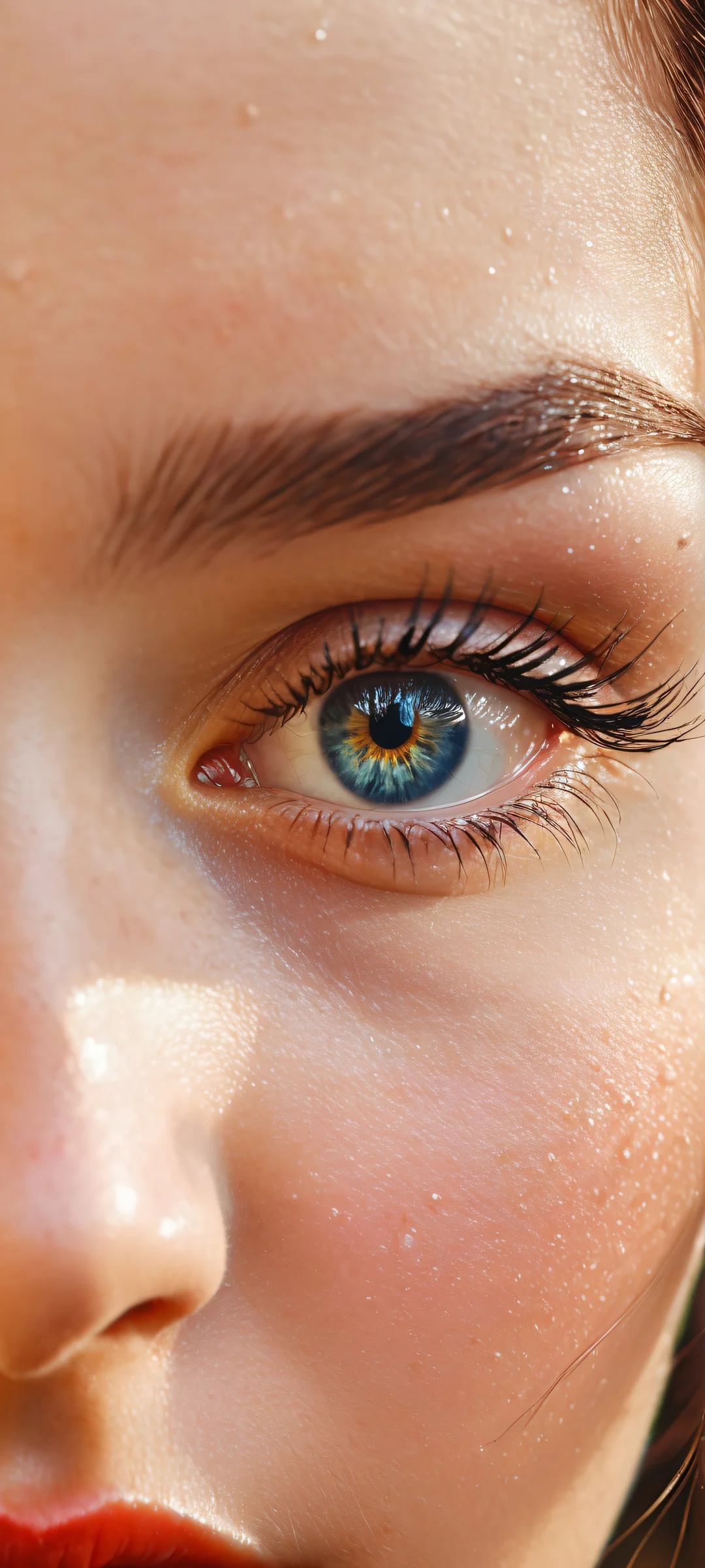 iPhone/Android wallpaper featuring a stunning portrait of a girl in a serene atmosphere with intricate details and ethereal lighting.