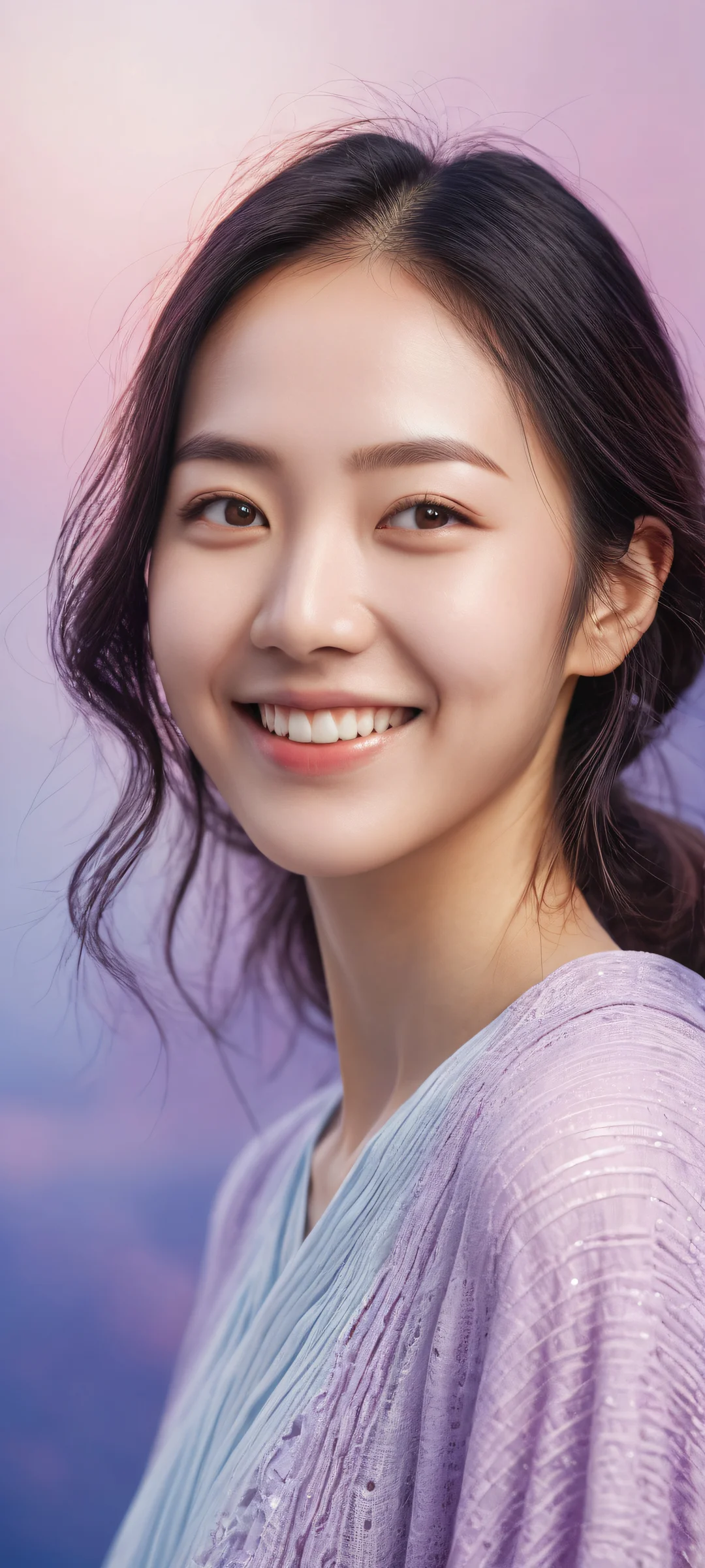 Shirahama Kamome portrait on a pure void background, perfectly optimized for iPhone and Android home screens.