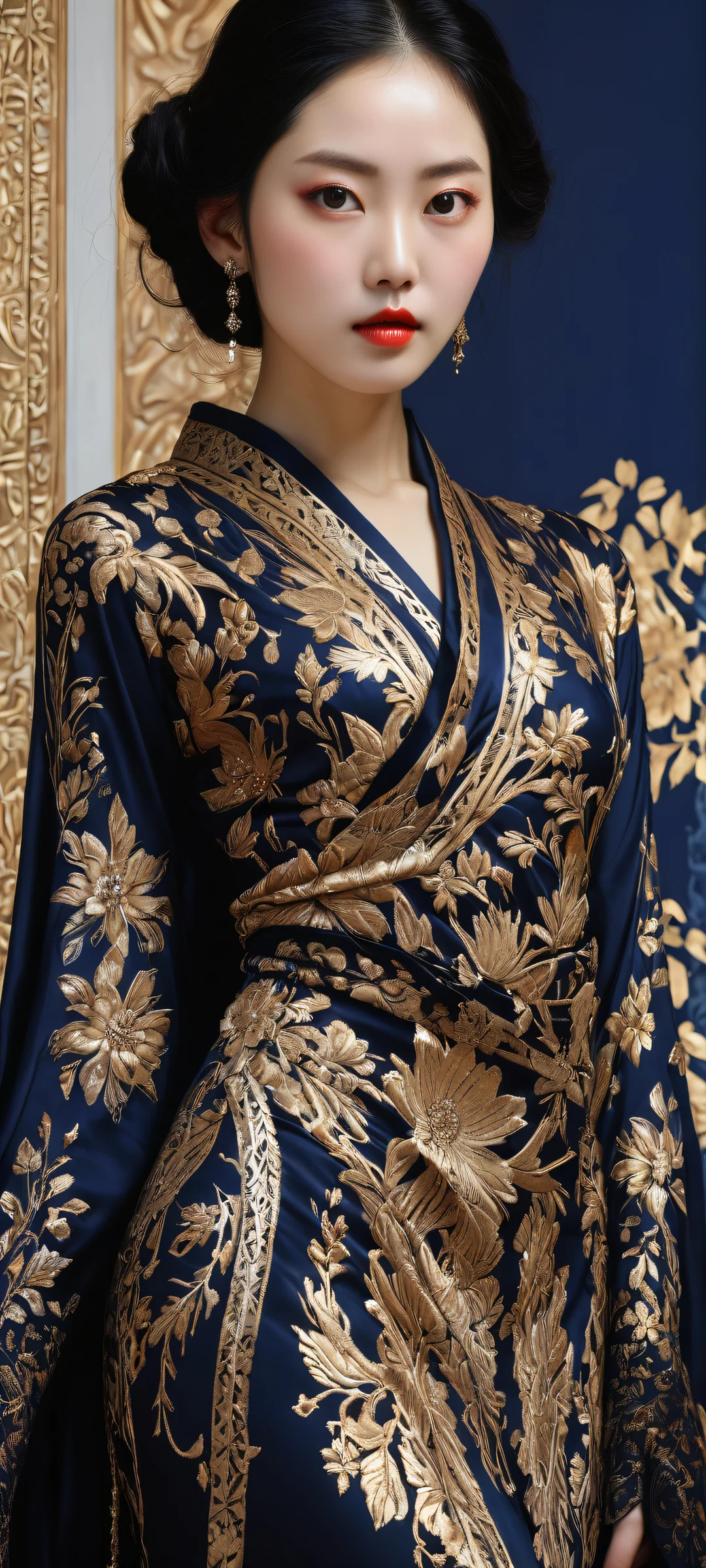 Shizuka's Enigmatic Night QHD Phone Background iPhone/Android user, get ready to be mesmerized by Shizuka's stunning portrait on your mobile device. Perfectly optimized for iPhone, Samsung Galaxy, and Android home screens.