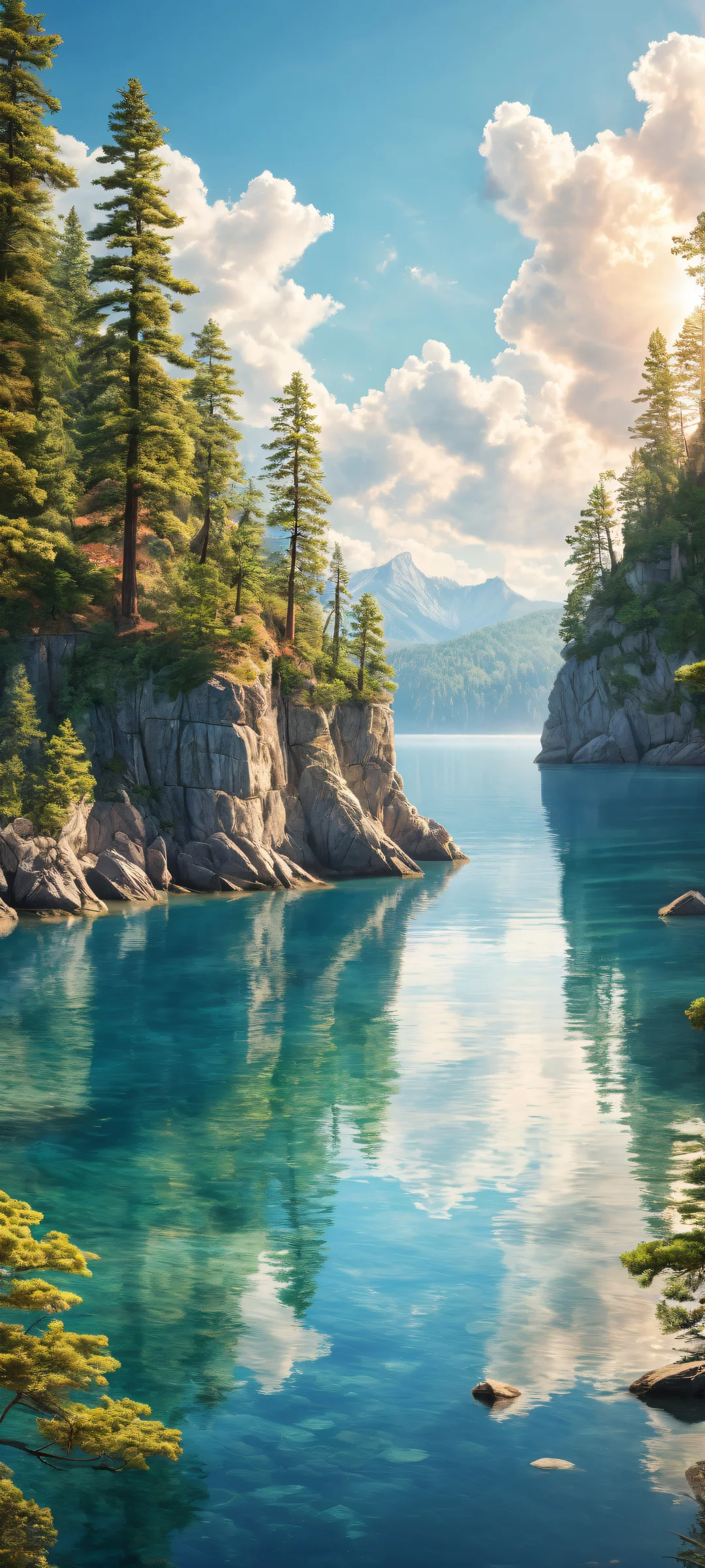 iPhone and Android users alike will marvel at this breathtaking digital artwork featuring Soot Sprites set against a serene landscape, with vibrant colors and intricate details.