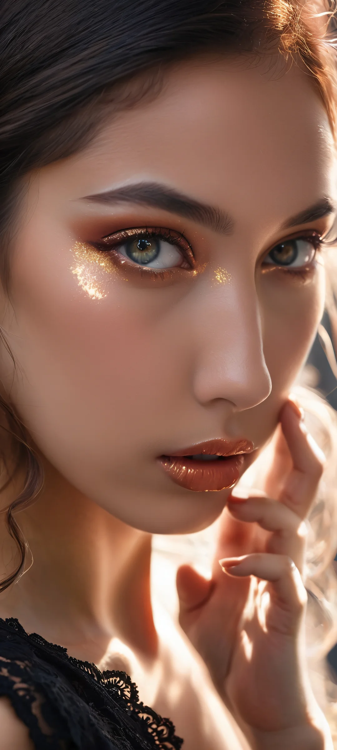 A young Sparxie girl with a microphone-wielding hand, perfectly optimized for iPhone and Android home screens.