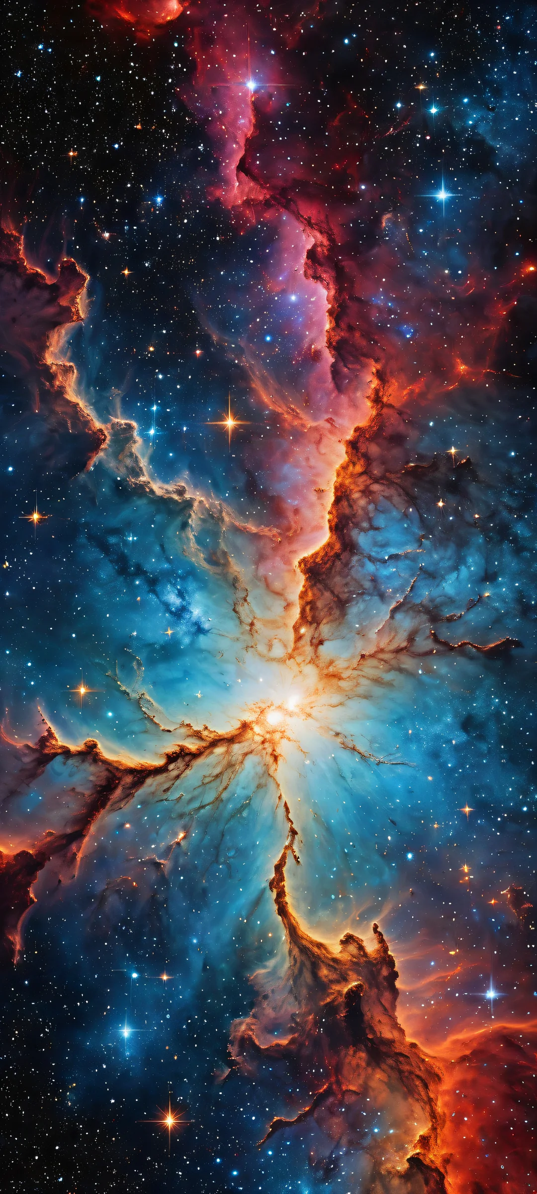 A breathtaking portrait artwork of Stellar Map on iPhone/Android with intricate constellations and celestial bodies, perfectly optimized for your mobile home screen.