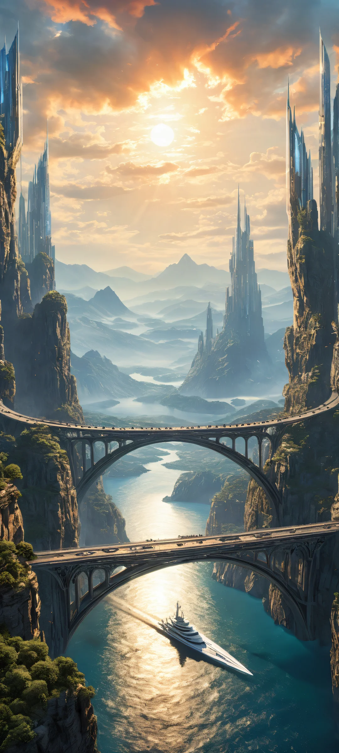 iPhone and Android users will be captivated by this breathtaking digital artwork of Starship Civitai's Transition Team, 複雑な微細ディテールと幻想的な照明を備えた.