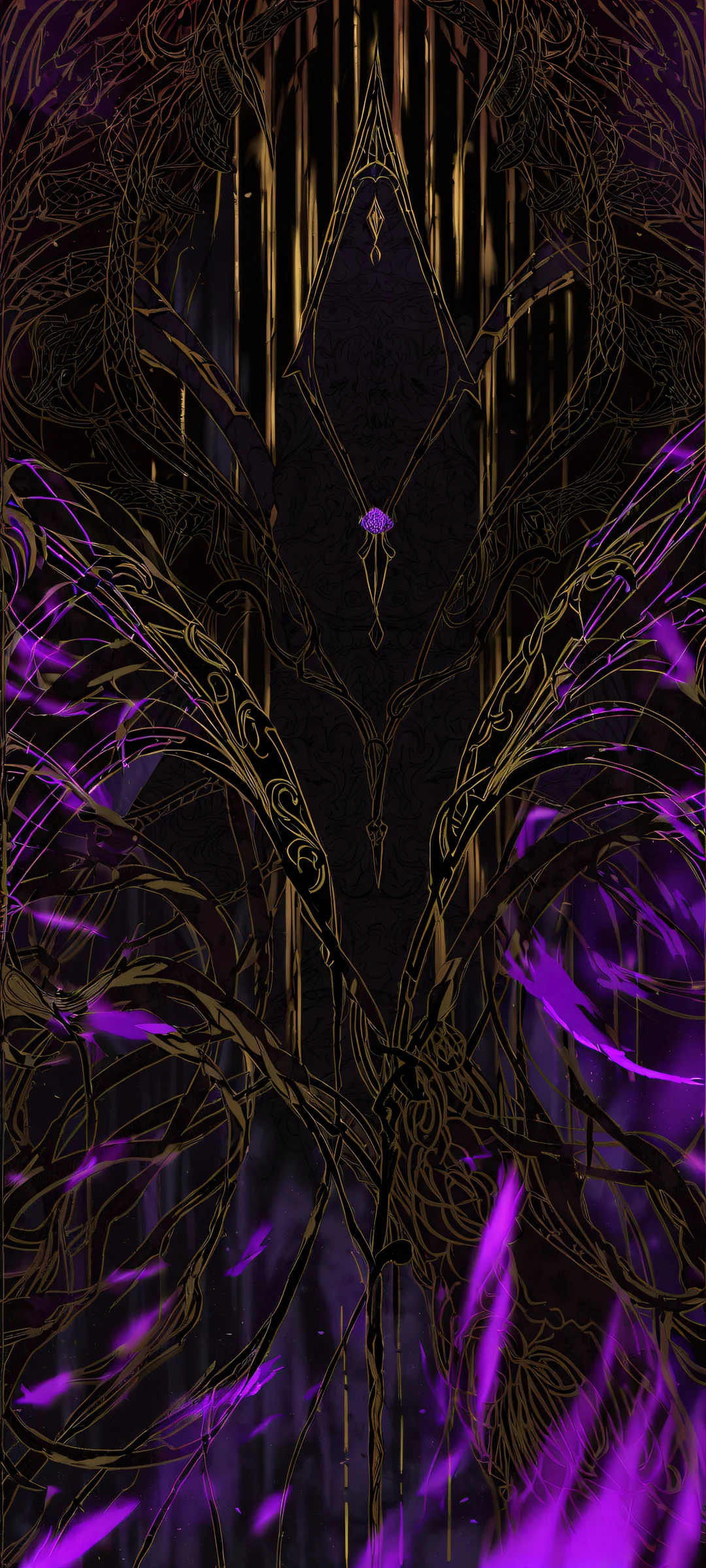 iPhone and Android users alike will be mesmerized by this breathtaking vertical portrait artwork of Sung Jin Woo, set against a rich 8K resolution background with intricate details, featuring perfect composition, Apple-inspired aesthetic, and stunning visual impact.