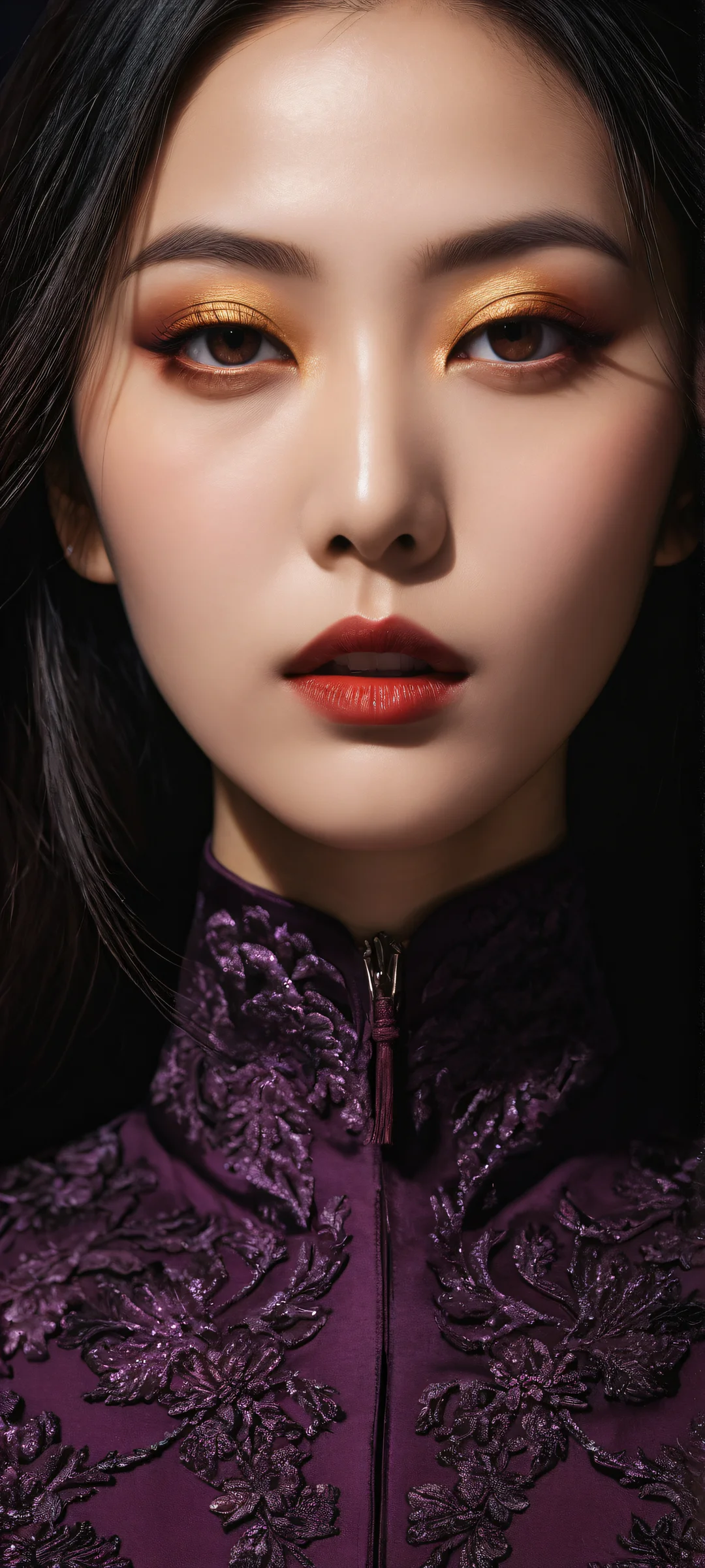 Stunning portrait of Takodachi (Ninomae Ina'nis) for iPhone/Android, featuring intricate micro-details and a perfectly clean background.