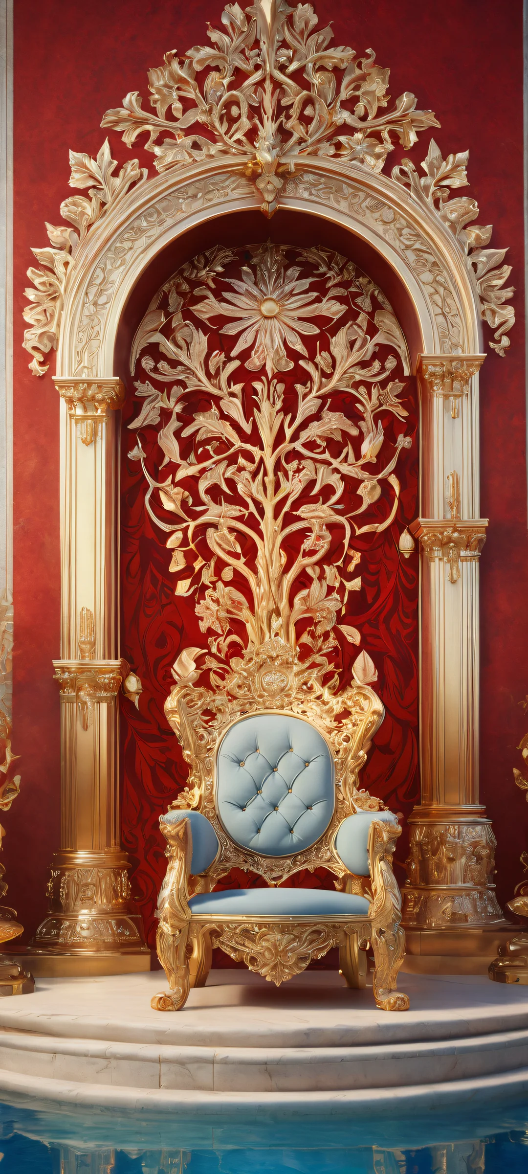 iPhone and Android users will be mesmerized by this stunning digital art featuring the intricately designed Throne of Seal, perfectly optimized for seamless integration with iOS widgets.