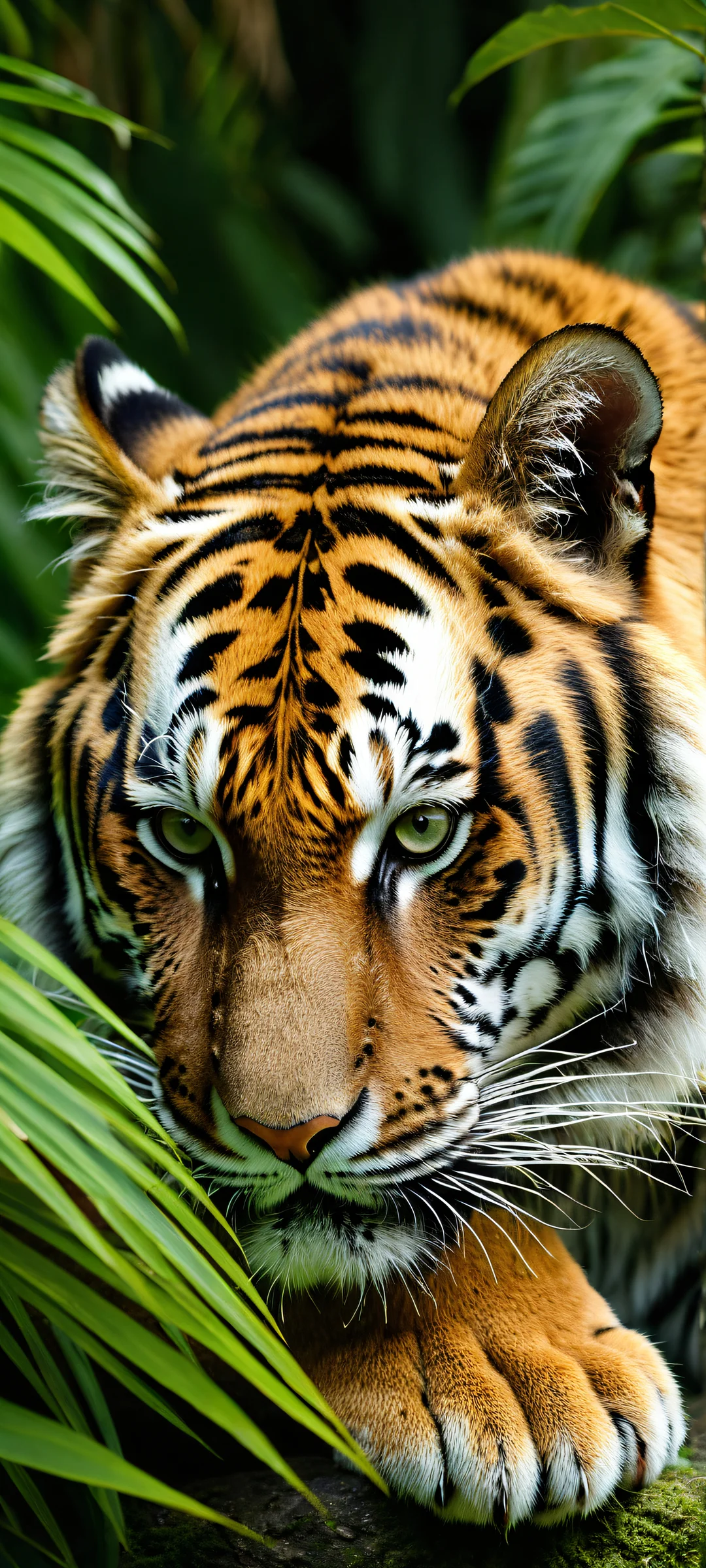 Majestic tiger eye artwork for iPhone and Android devices. Perfectly optimized for your home screen with stunning visual impact.