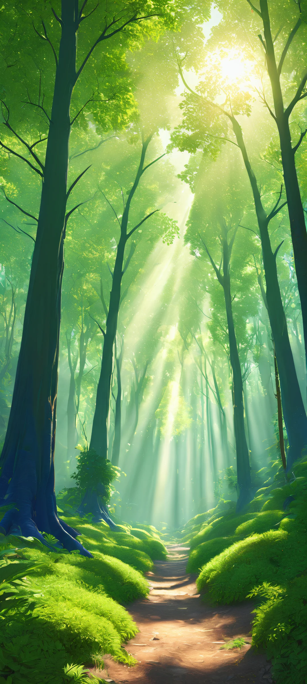 iPhone/Android users will love this breathtaking portrait wallpaper of Tingle's Totally Legal Rupee Exchange, set against a mystical forest landscape with Skull Kids peeking from behind trees.