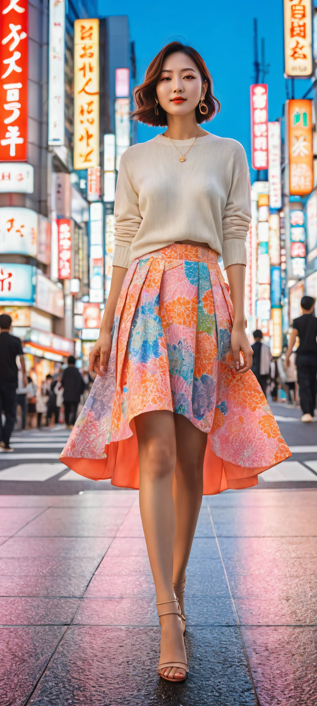 Tokyo Nightscape Aesthetic Phone Wallpaper iPhone and Android wallpaper featuring a stunning Tokyo streetscape with vibrant colors, intricate details, and ethereal lighting.