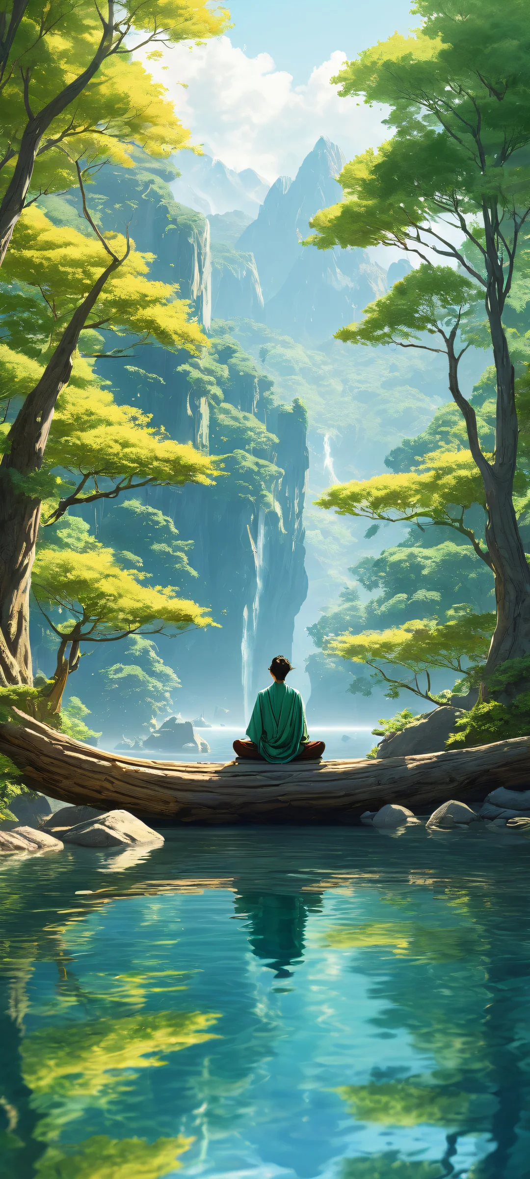 Ethereal landscape featuring iPhone/Android compatible digital art with intricate micro-details and award-winning visual impact