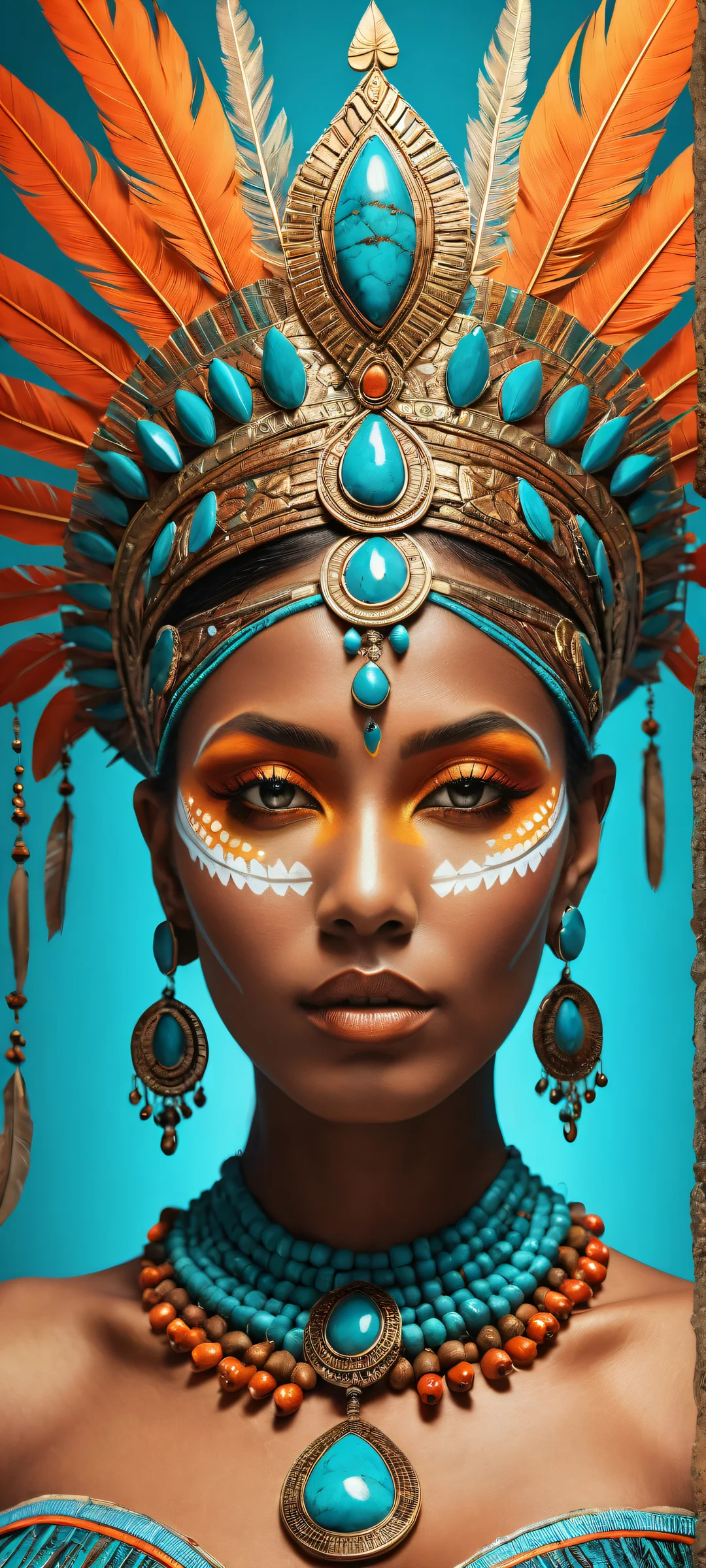 A serene and mystical Tribal Goddess artwork for your iPhone/Android home screen. Perfectly optimized for iPhone, Samsung Galaxy, and Android devices.