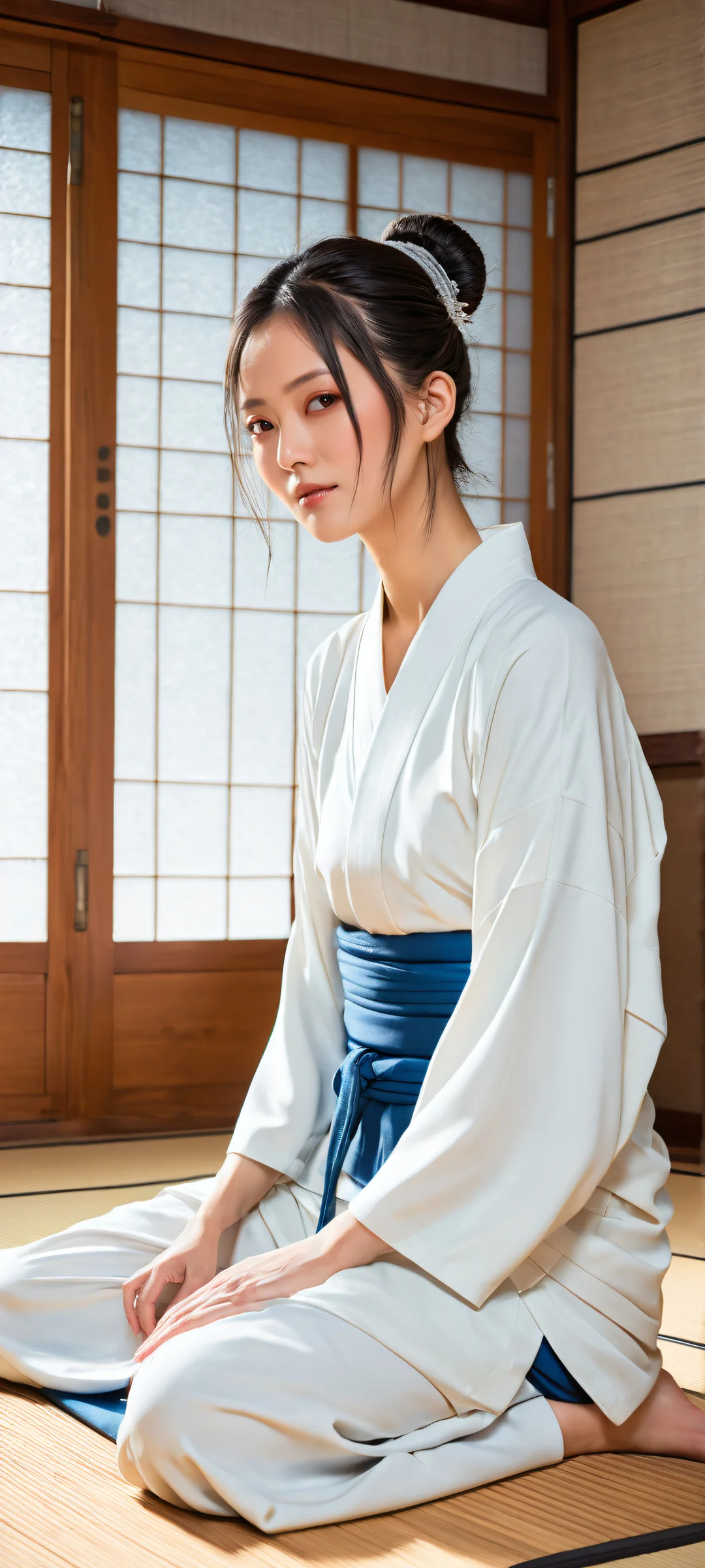 iPhone/Android wallpaper featuring Tsukumo Yuki from Jujutsu Kaisen, with intricate details and ethereal lighting.