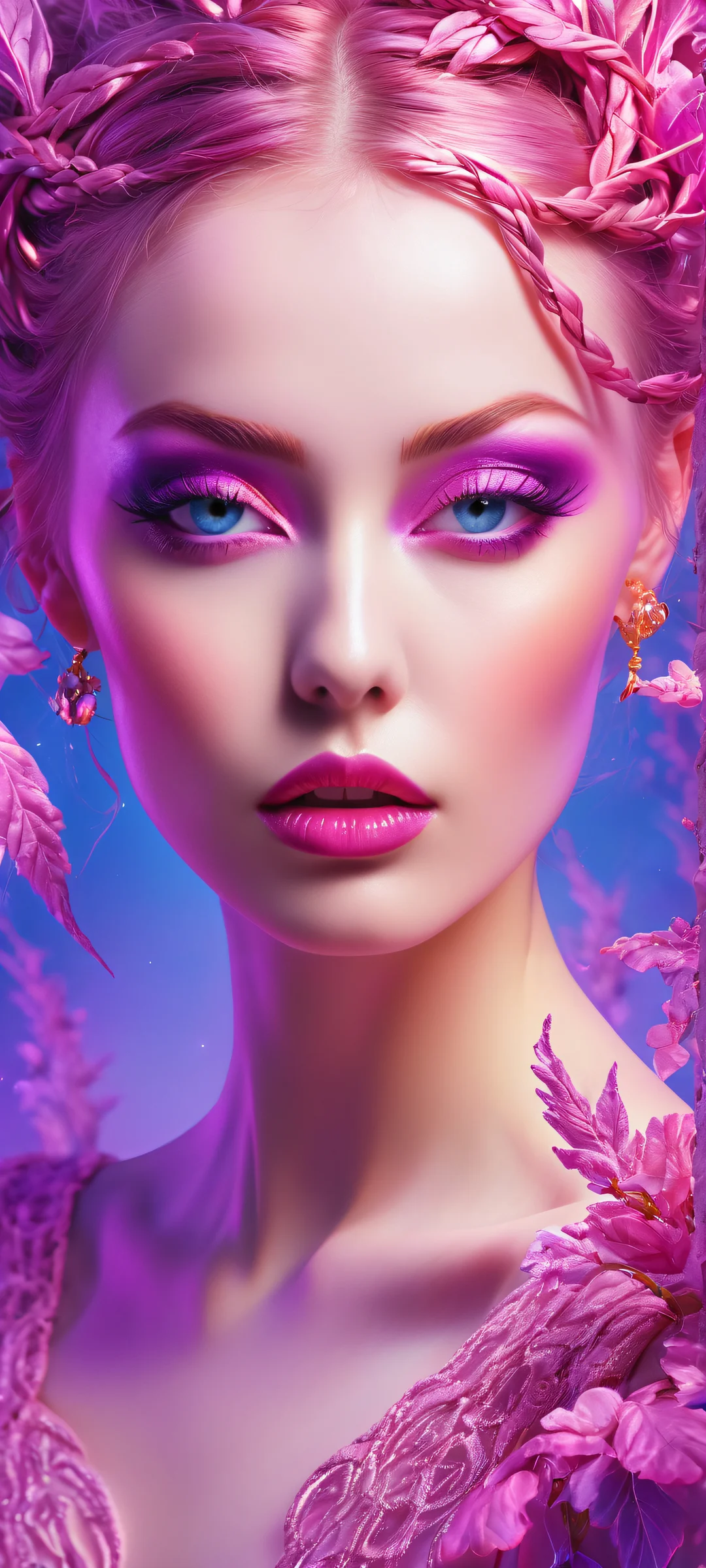 iPhone/Android stunning digital art featuring a majestic chenya's twisted wonderland creation, ホーム画面に完全に最適化.