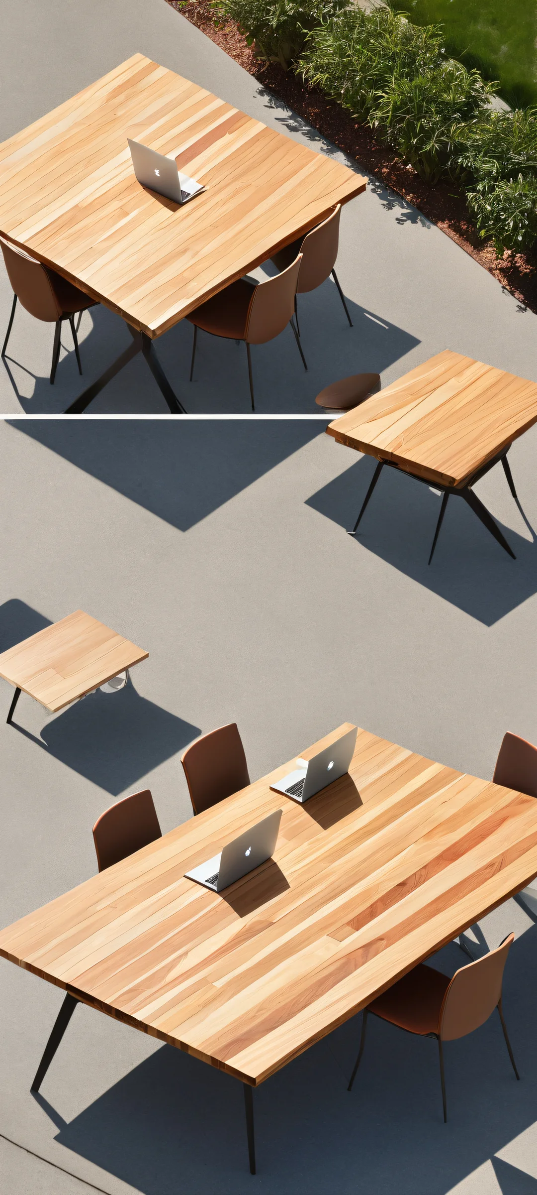 A stunning digital artwork featuring a conference table with people from different settings and devices, perfekt optimiert für iPhone- und Android-Startbildschirme.