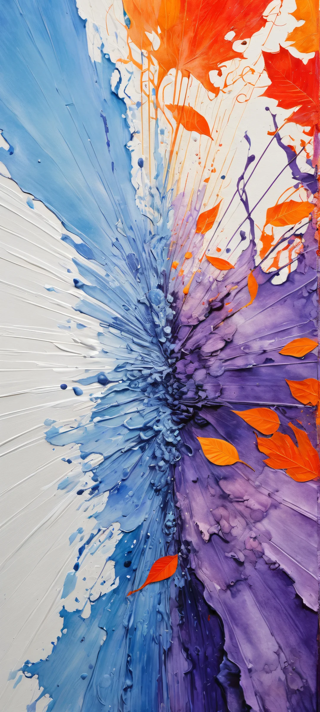 iPhone/Android portrait artwork with violent creatures and void