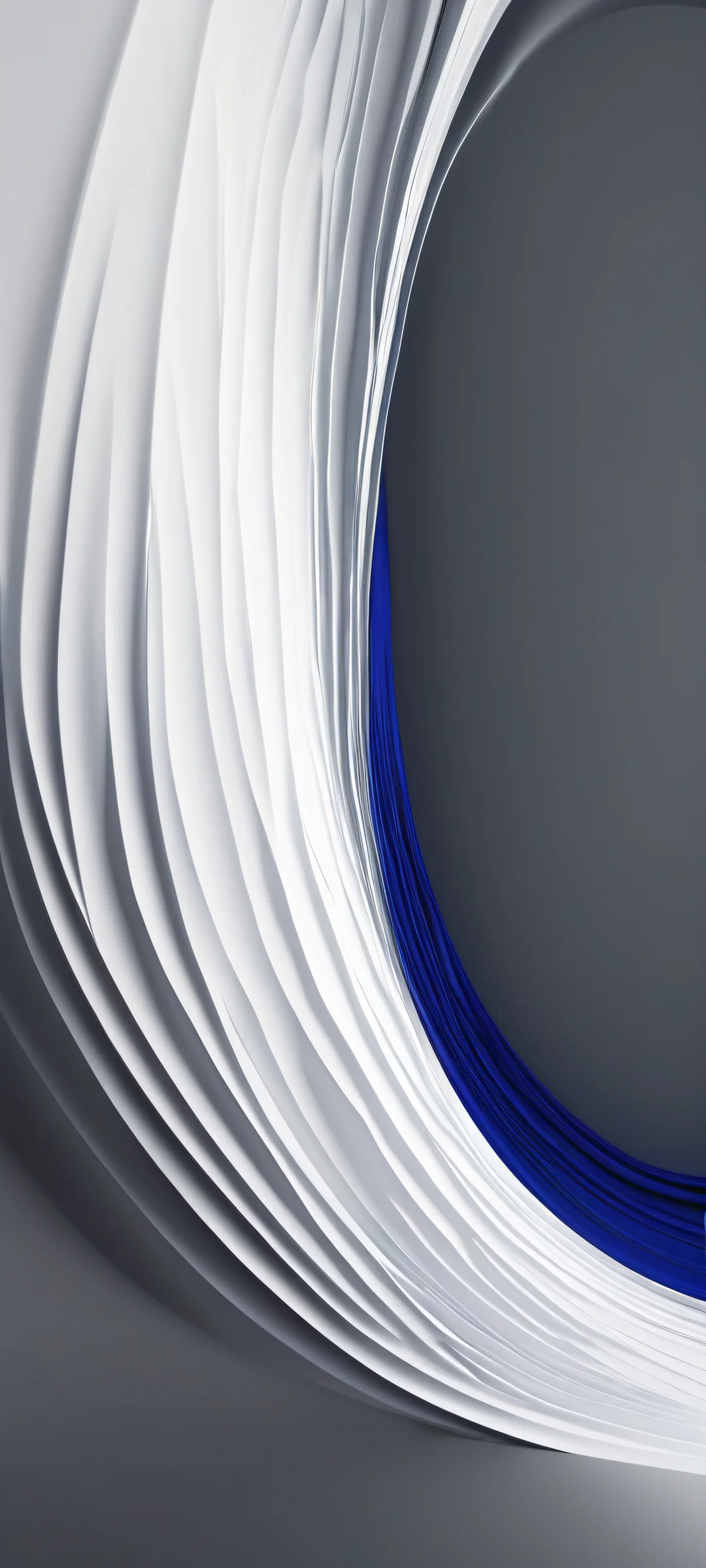 iPhone/Android wallpaper featuring wavy forms in a monochromatic portrait with intricate details and ethereal lighting.