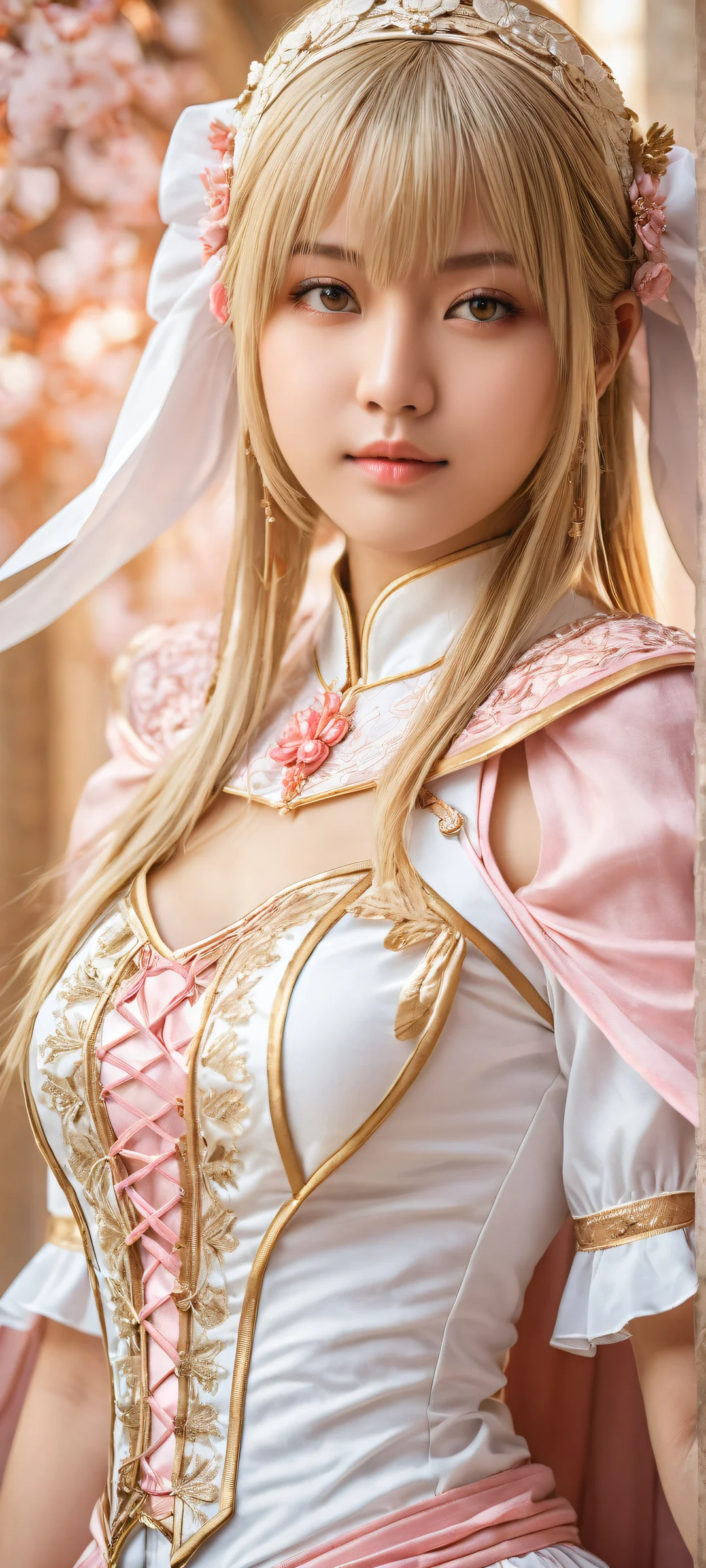 iPhone and Android users can now enjoy this breathtaking portrait of Marie Rose in stunning detail, with intricate micro-details of her cosplay attire and a beautifully rendered Asian-inspired environment.