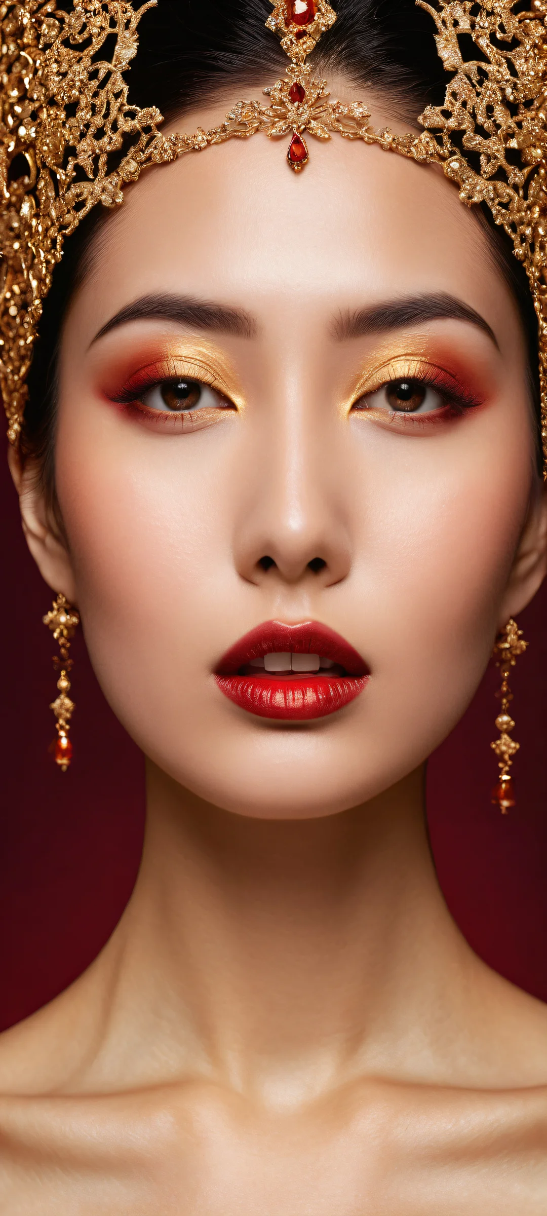 iPhone and Android users will marvel at this breathtaking portrait of a miniature broken image icon on a maroon background, with intricate pixels and textures.