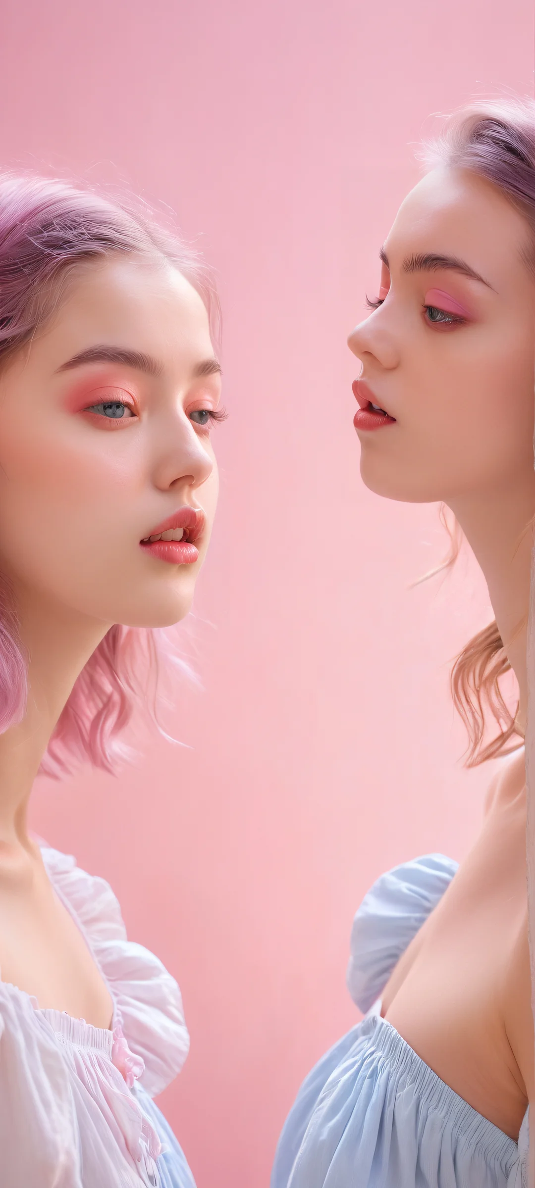 Two girls, Hannah and her friend, in a playful moment - iPhone/Android